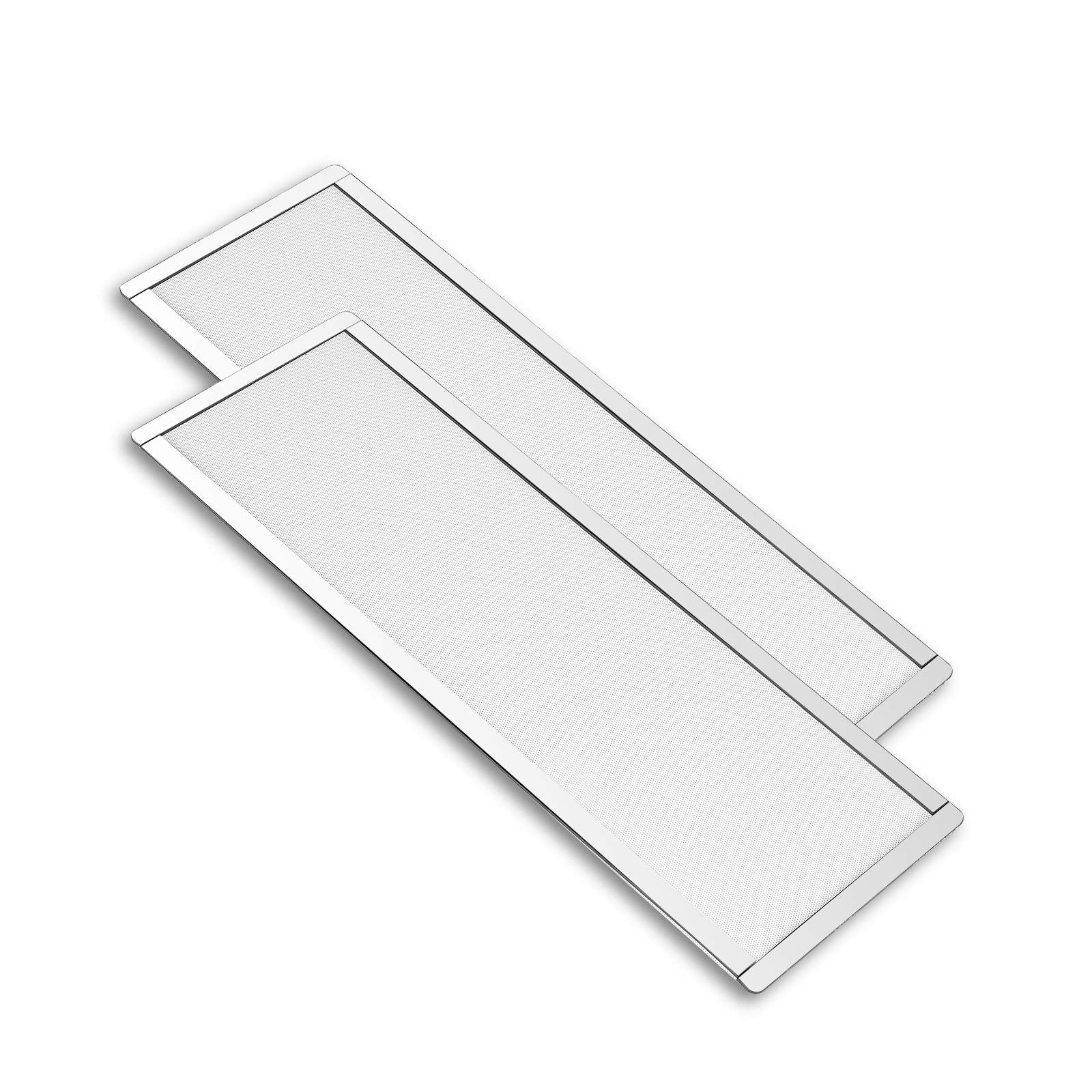 360Mm 120Mm X 2 Pc Fan Dust Mesh Filter 4.72Inch Pvc Computer Pc Case Dust Proof Filter Cover Magnetic White 2 Pack