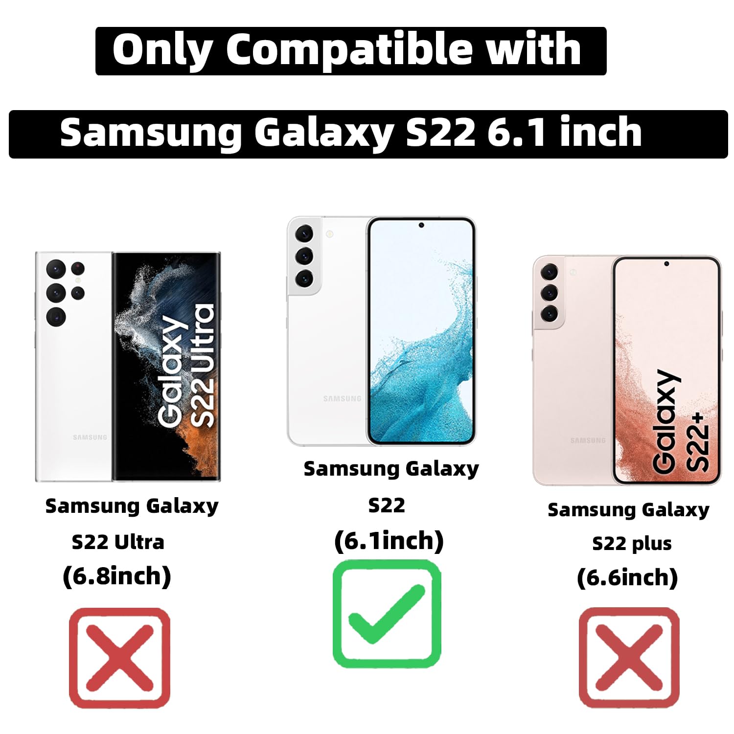 Zonrw For Samsung Galaxy S22 Case Magnetic,For Women Girl Soft Cute Luxury Love Heart Plating Bling Gradient Glitter Phone Case