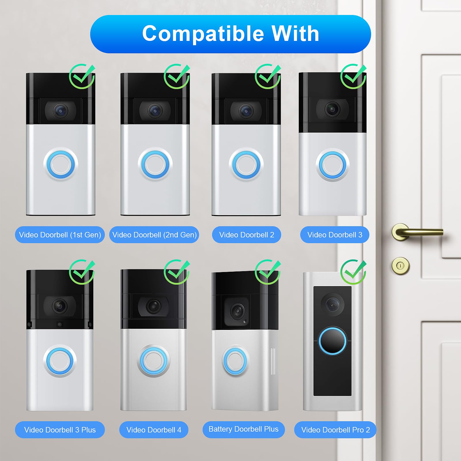 20Pcs Doorbell Screws For Ring Doorbell Screws Replacement, Video Doorbell Replacement Screws, Security Screws Compatible With V