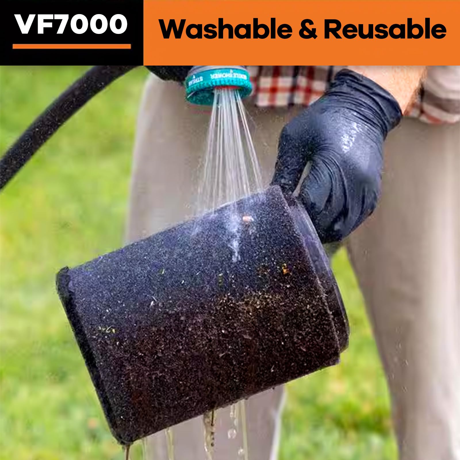 2 Pack Vf7000 Replacement Filter, Standard Wet/Dry Vac Filter Vf7000 Compatible With Ridgid Vacs Wet Dry 5 20 Gal & 6 9 Gal Husk