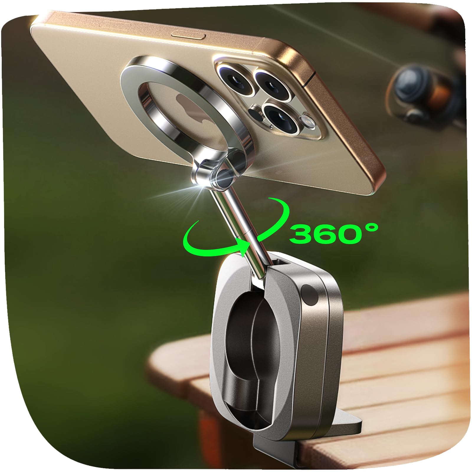 Lisen Airplane Travel Essentials Phone Holder For Magsafe Accessories, Handsfree For Magsafe Phone Stand Plane Travel Essentials