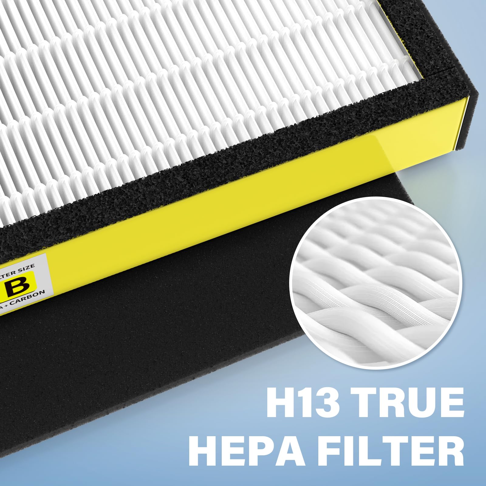 5 Pack Flt4825 True Hepa Filter B Replacement & 1 Replacement Bulb Compatible With Ac4825 Ac4300 Ac4800 Ac4900 Ac4850, Part No#
