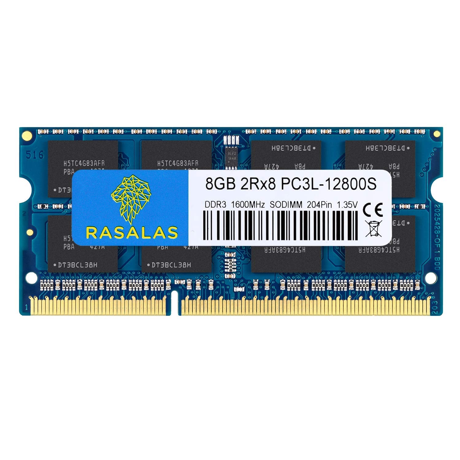 Rasalas 8Gb Pc3L 12800S Ddr3L 1600 Sodimm 1600Mhz Laptop Ram Ddr3L 1600 2Rx8 8Gb Ddr3 Laptop 12800S Pc3 1.35V 204 Pin Cl11 Dual Rank Ram