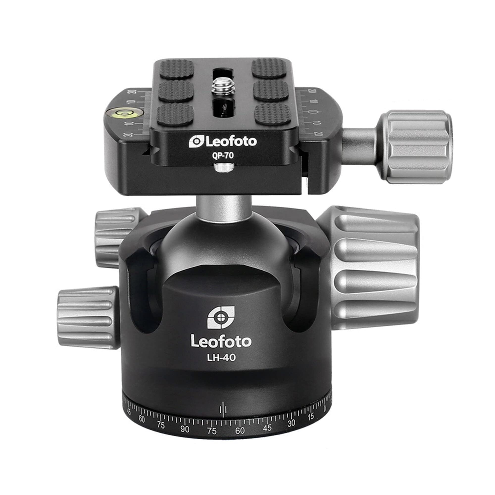 Leofoto Lh 40 40Mm Low Profile Ball Head Arca Compatible W Independent Pan Lock