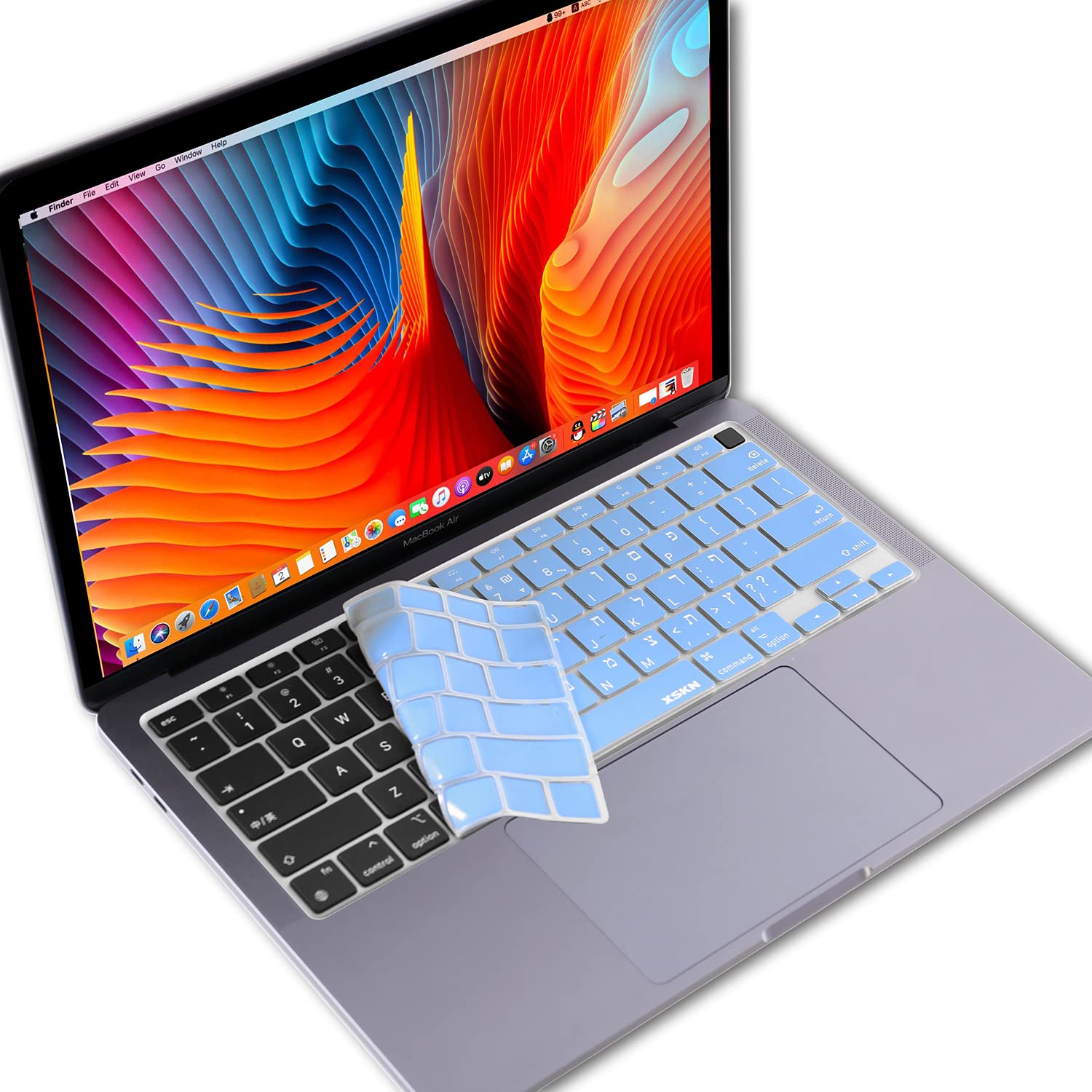 Xskn Shortcuts And Language Series Silicone Keyboard Cover Skin Compatible With 2020 Released New Macbook Air 13.3 Inch A2179 A2