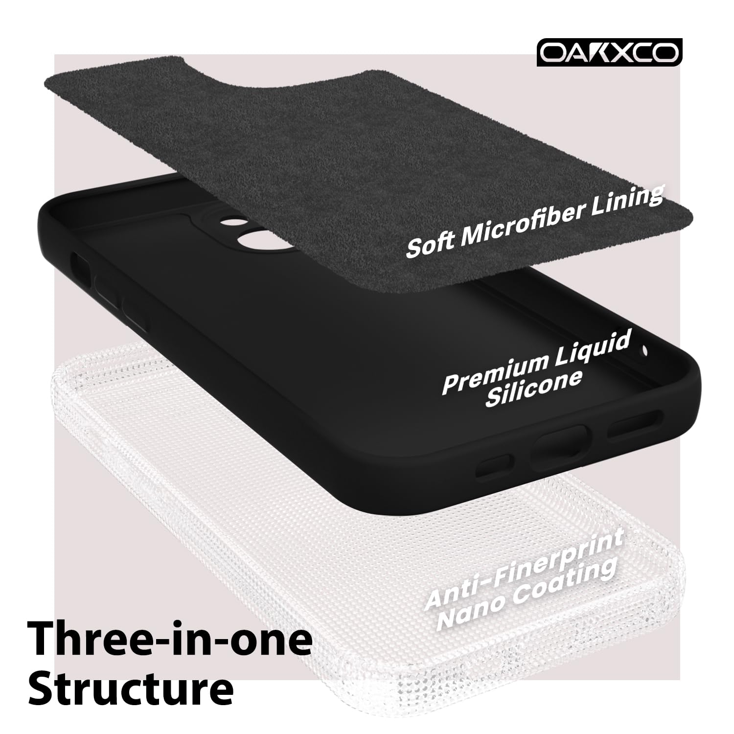 Oakxco Designed For Iphone 13 Mini Phone Case Liquid Silicone Bumper Grip, Cute Thin Slim Soft Rubber Tpu Plain Smooth Gel Cover