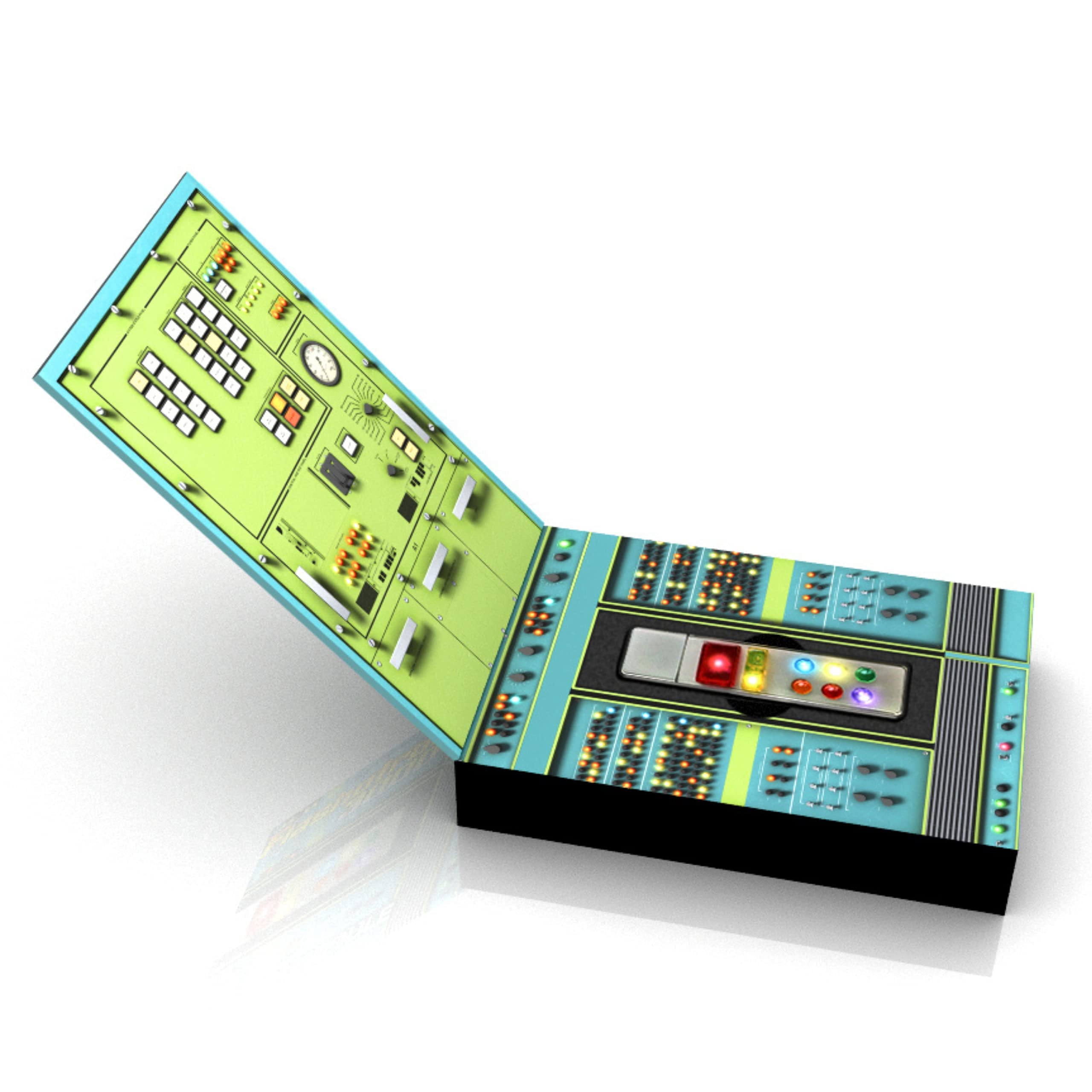 Retro Usb Light Up Memory Stick, Flash Drive W/Led 1950S Retro Sci-Fi Space Age Action And Totally Cool Storage/Gift Box (Matte