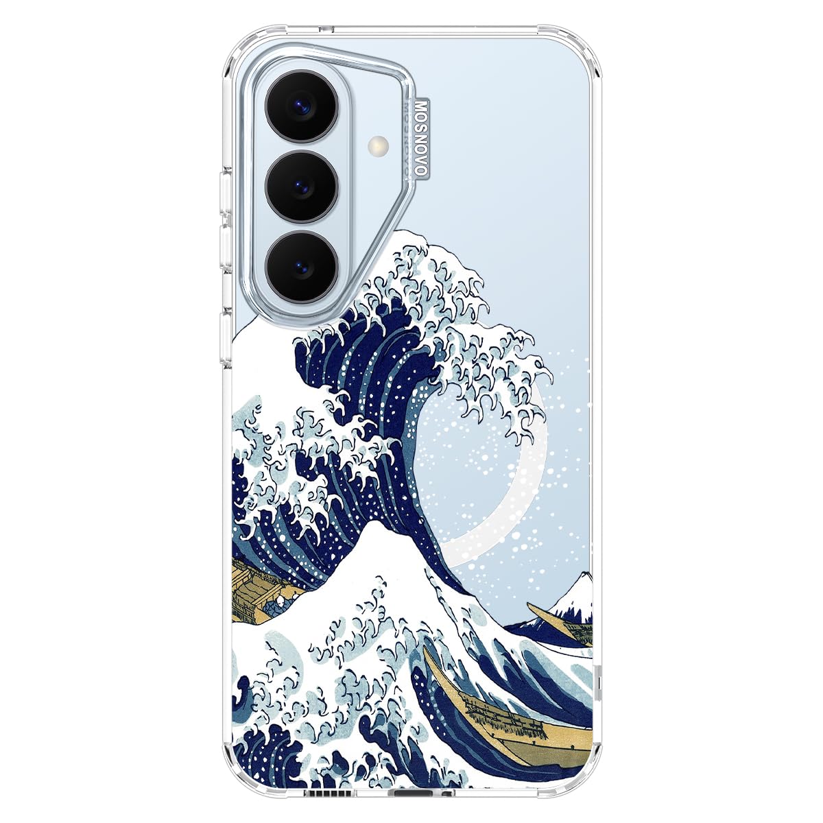 MOSNOVO for Samsung Galaxy S26 Clear Case, Fit for MagSafe, 6.6ft Military-Grade Shockproof Magnetic Protective Phone Cover,Grea