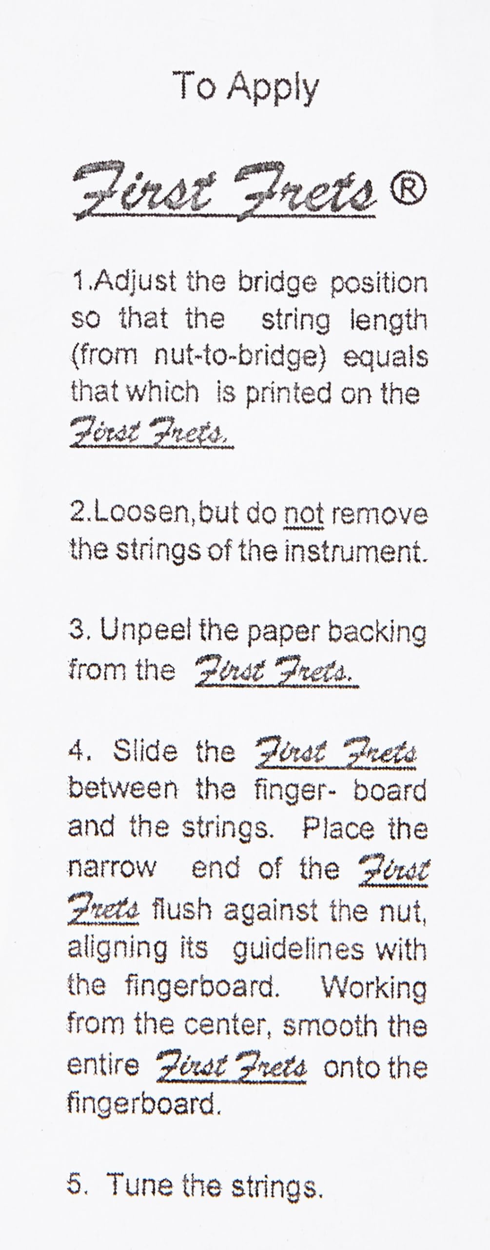 Don'T Fret Ff121 First Fret Beginners Fingering Decal For 4/4 Violin And 14 Inch Viola