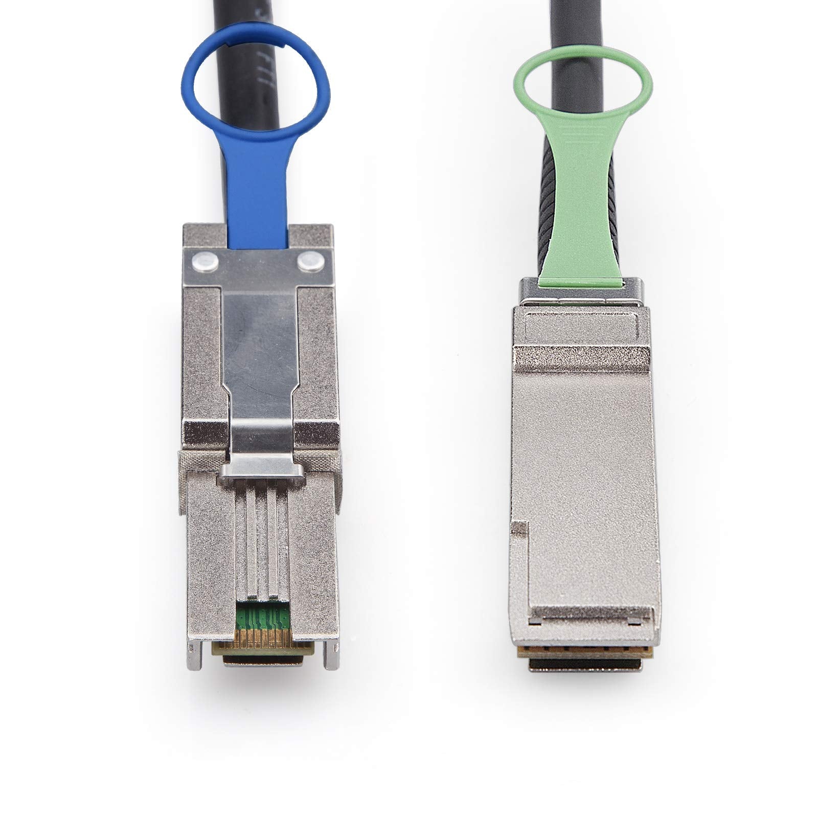 Qsfp (Sff 8436) To Sff 8088 Ddr Hybrid Min Sas Cable, External Copper Sas Cable For Netapp Ds4243 Ds4246 Ds2246, 100 Ohm, 1.5 M(