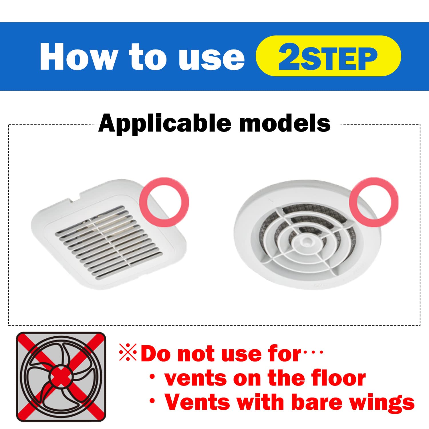 Easy Apply Dust Filter For Ventilation Fan, Polyester, 3Pcs