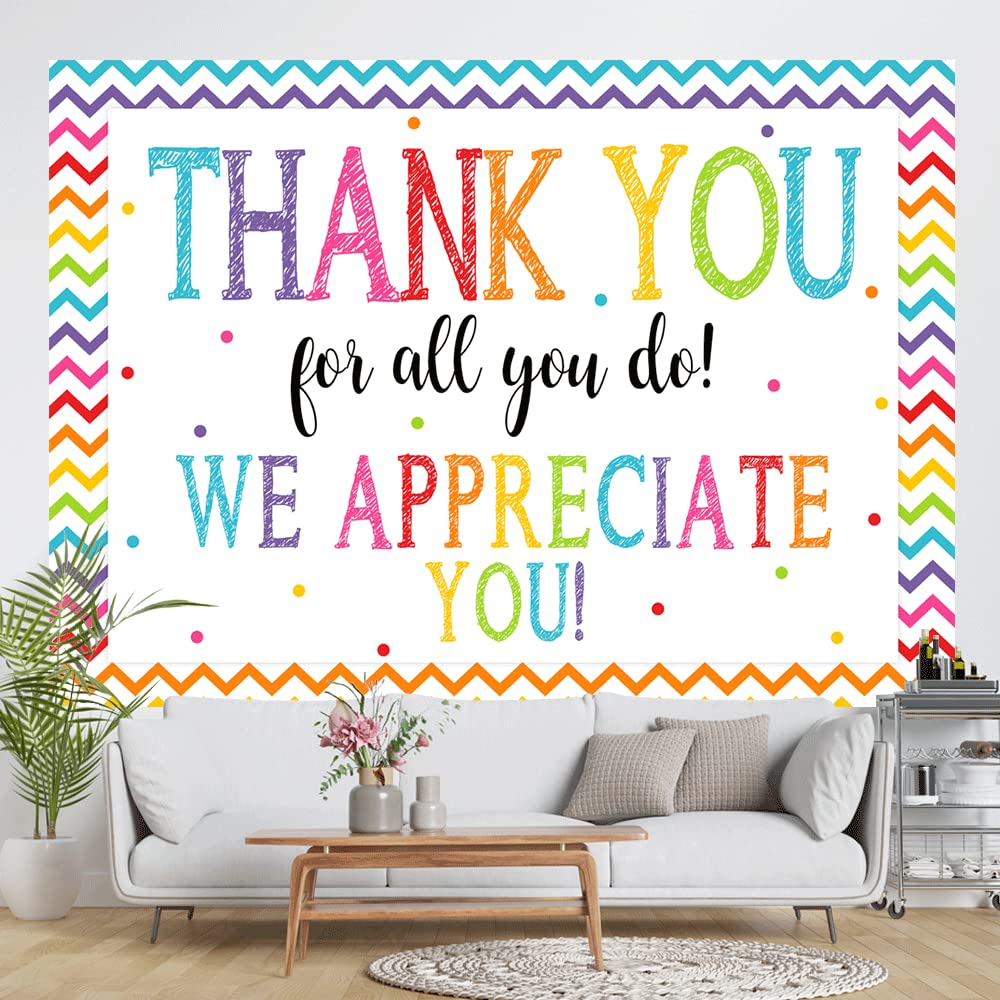 9X6Ft Thank You For All You Do Backdrop Congratulations Graduates Background Be Thankful To The Teacher Doctor Staff In Class Of