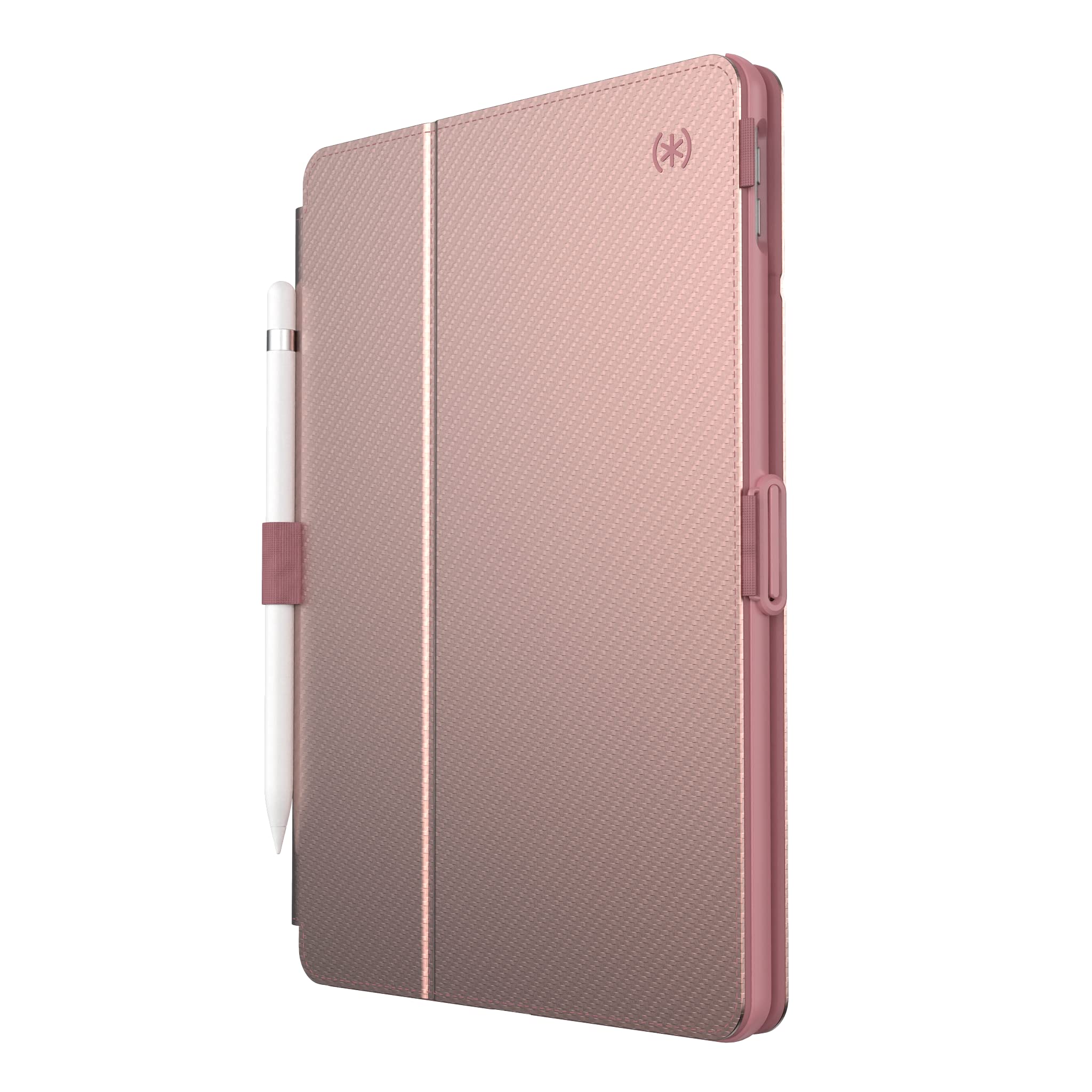 Speck Products iPad 10.2 Stylefolio with Microban (Metal Gold Rose/Lipstick Pink)