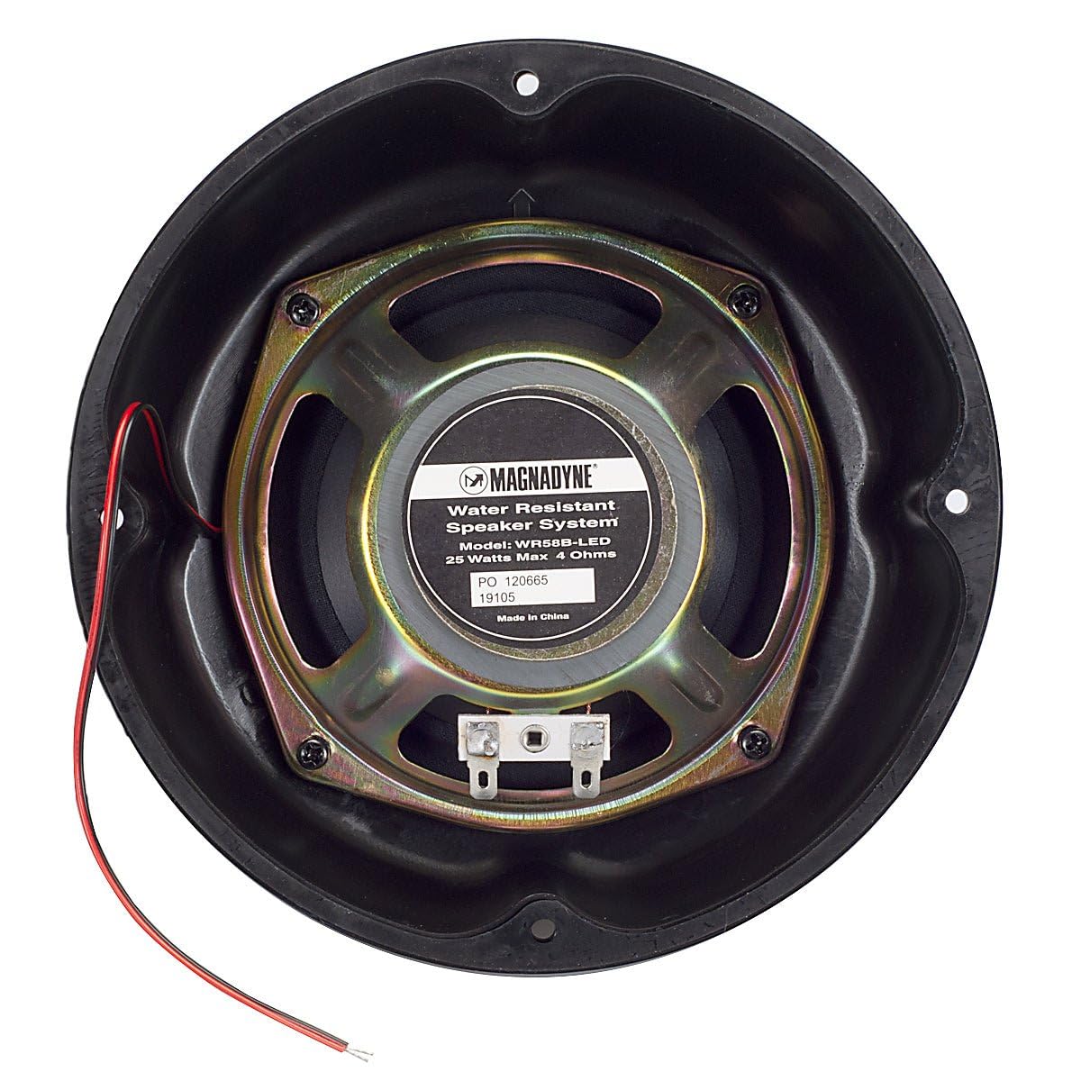 5� Water Resistant Surface Mount Speakers With Blue Led Lights For Marine, Rvs, & Hot Tubs � Pair
