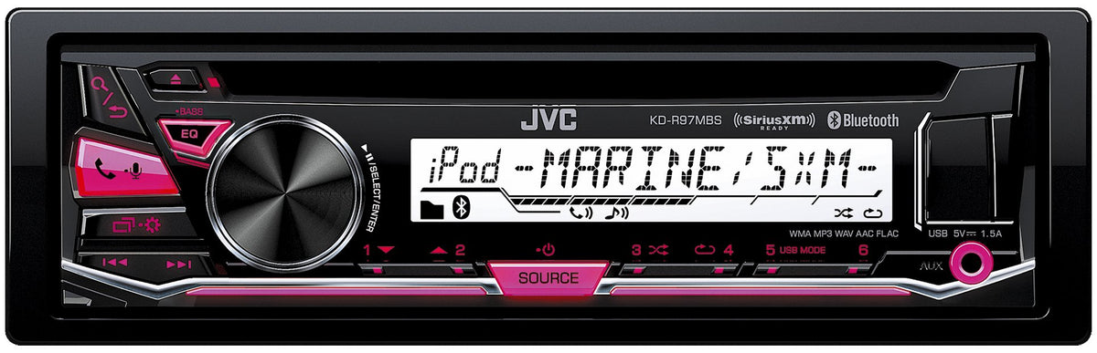 Jvc Kdr97Mbs Compatible With Ipod & Android Cd Receiver With Bluetooth