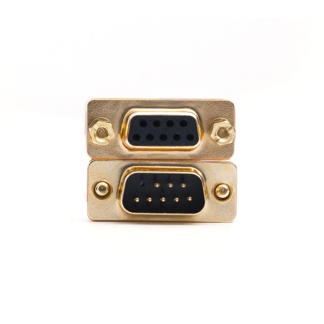 Arnorin Db9 Null Modem Adapter Male To Female Slimline Data Transfer Serial Port Adapter Gold Plated 2 Pack