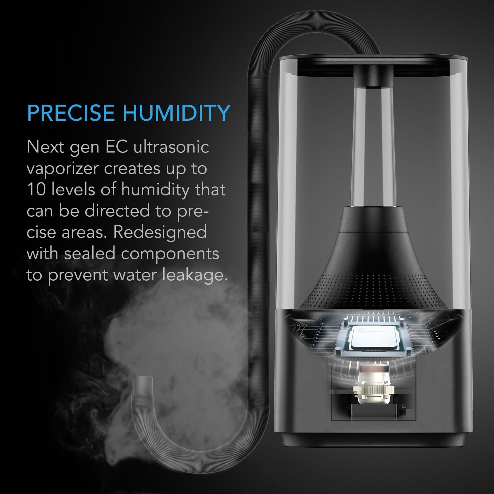 Ac Infinity Cloudforge T3, Plant Humidifier 4.5L With Vpd Humidity Controls, 10 Level Precision Vaporizer, Extendable Targeting