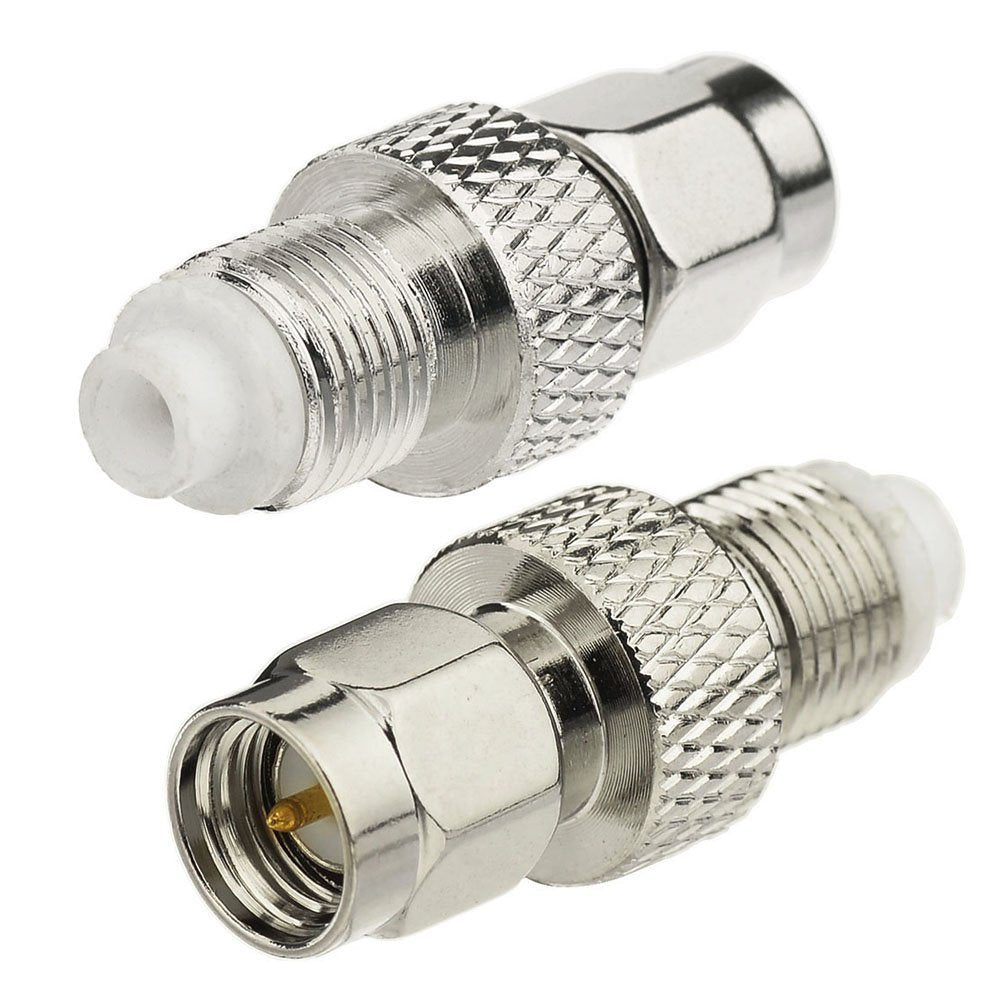 wlaniot 2pcs SMA to FME Adapter SMA Male Plug to FME Female Jack RF Coaxial Connector