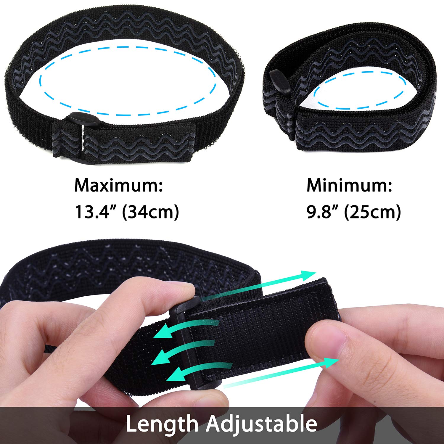 Wisdompro Boot Straps, 1 Pair Knee Boot Straps Of Elastic Adjustable Belt, Plus Extra 12 Pcs Adhesive Tape Hook Sticker For Fall