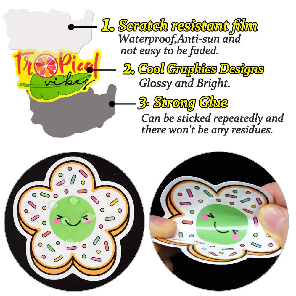 Waterproof Stickers For Girls Stickers For Hydroflasks Vsco Stickers For Hydro Flask Stickers 100 Pack Cute Stickers For Water Bottles