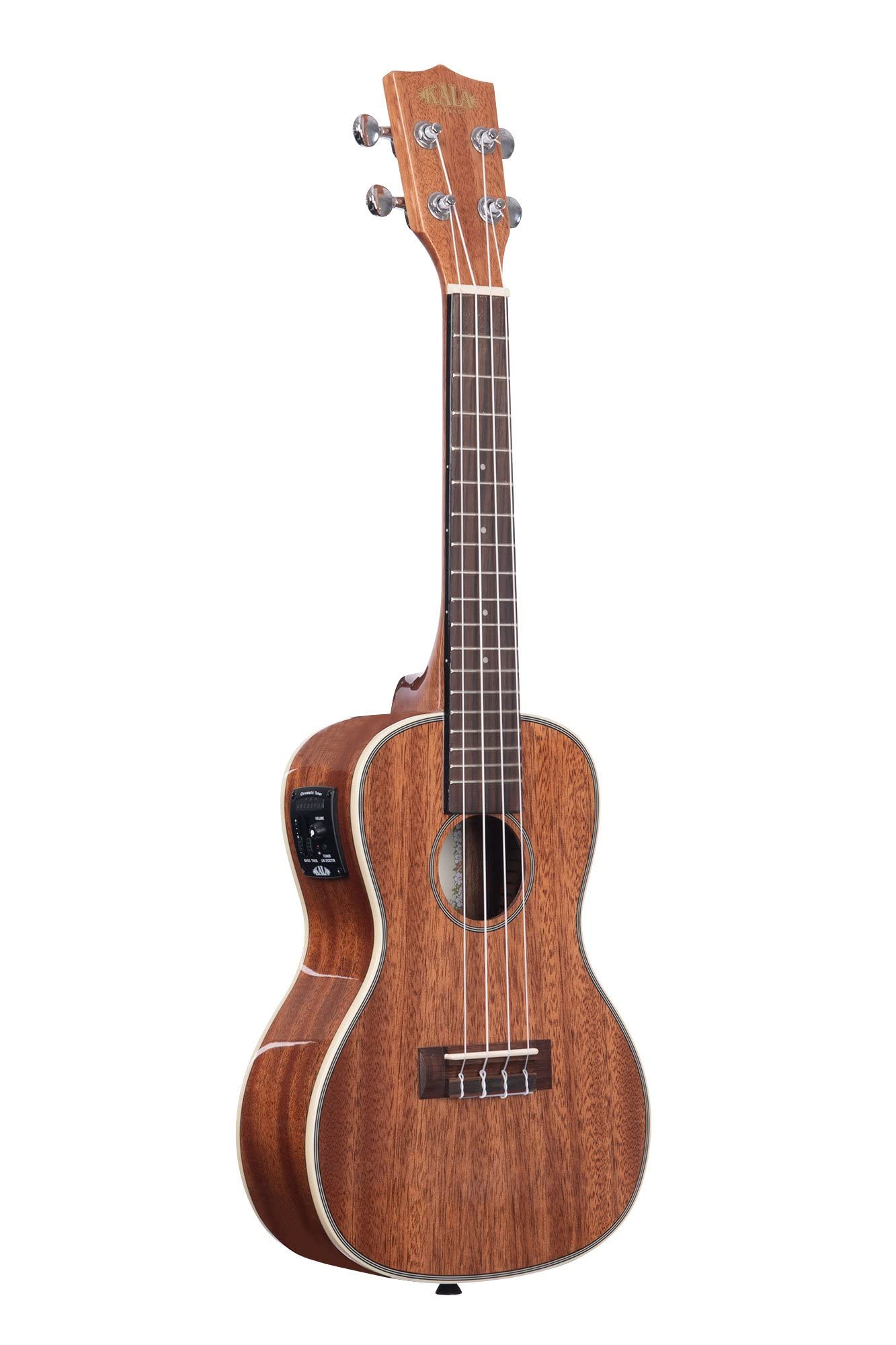 Kala Ka Cge Gloss Mahogany Concert Ukulele With Electronics Natural