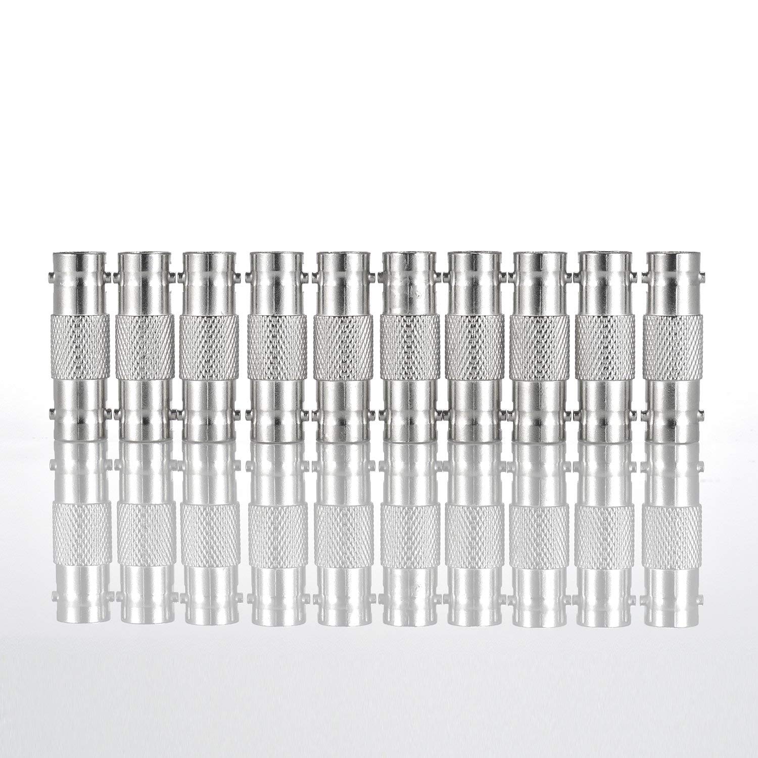 Warmstor 10 Pack Bnc Female To Bnc Female Cctv Security Camera Adapter Coupler Straight Extender Connector