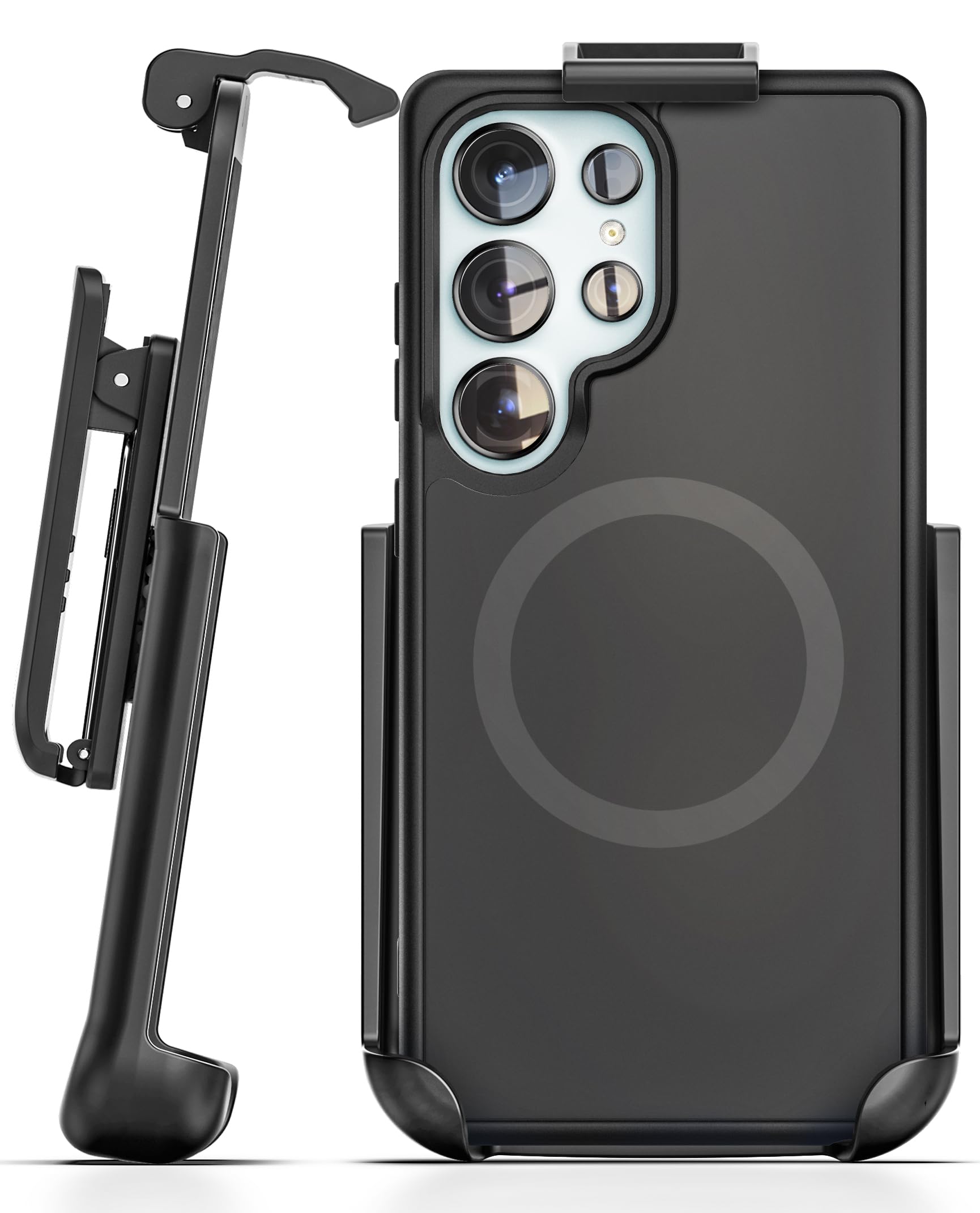 Encased SlimShield for Samsung Galaxy S26 Ultra Case with Belt Clip (Compatible with MagSafe) Slim Protective Case & Holster (Bl