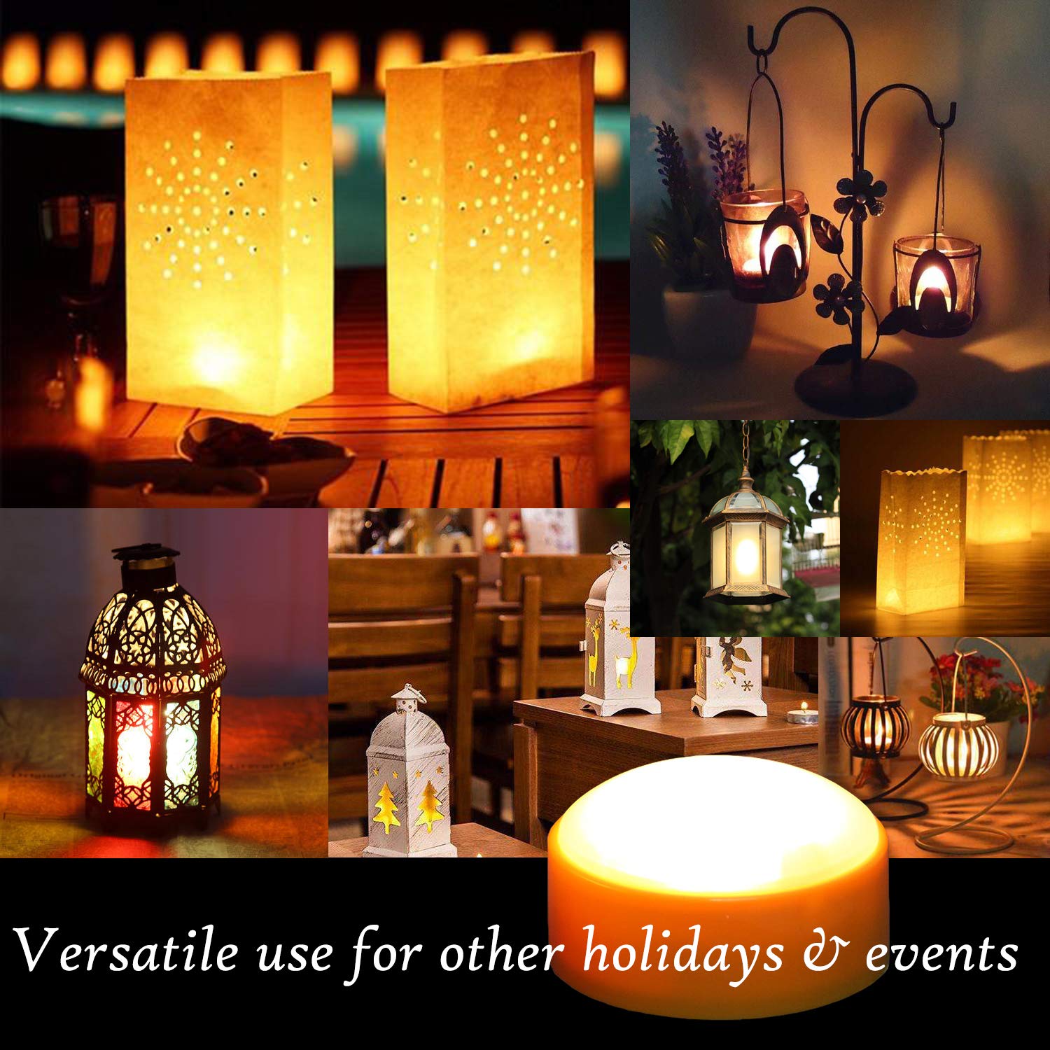 3 Pcs Halloween Pumpkin Lights With Remote And Timer Battery Operated Led Decorative Bright Flickering Flameless Candle Set Bulk