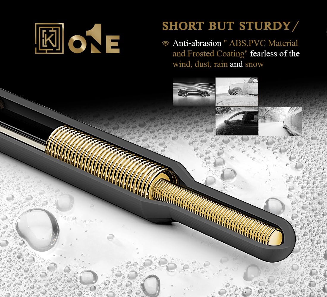 Keyo1E Short Antenna Compatible With 1998 2024 | Road Glide | Street Glide | Electra Glide | Tri Glide | Road King | Motorcycles