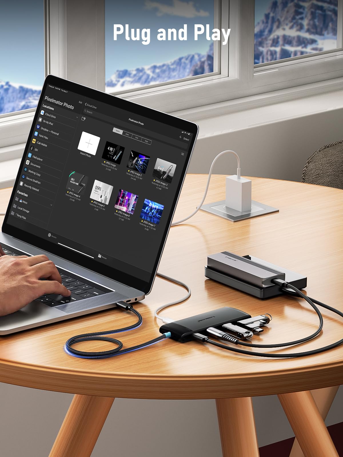 Usb C Hub With 10Gbps 2 Usb 3.2 & 2 Usb C 3.2, 5V 3A Charging Port, Usb Port Extender For Macbook Pro/Air, Acer Aspire, Hp Dell