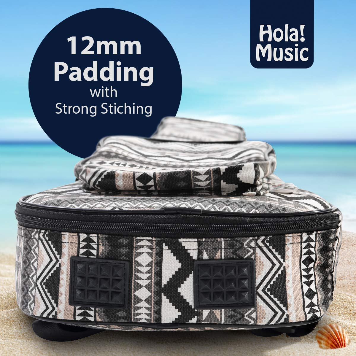 Hola! Heavy Duty Soprano (Up To 21.5 Inch) Ukulele Gig Bag With 15Mm Padding