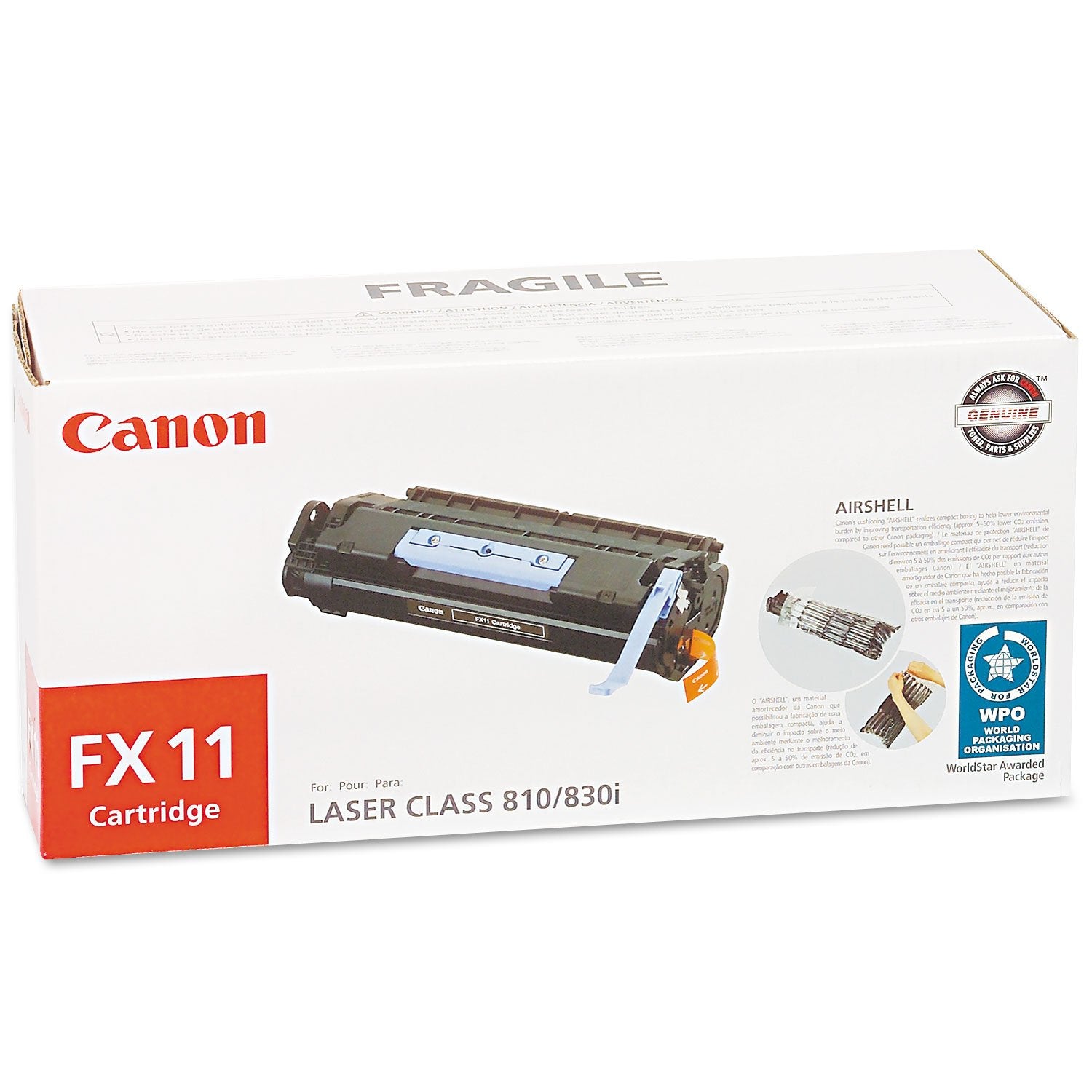 Canon Fx11 Toner4,500 Yield, Part Number 1153B001Aa