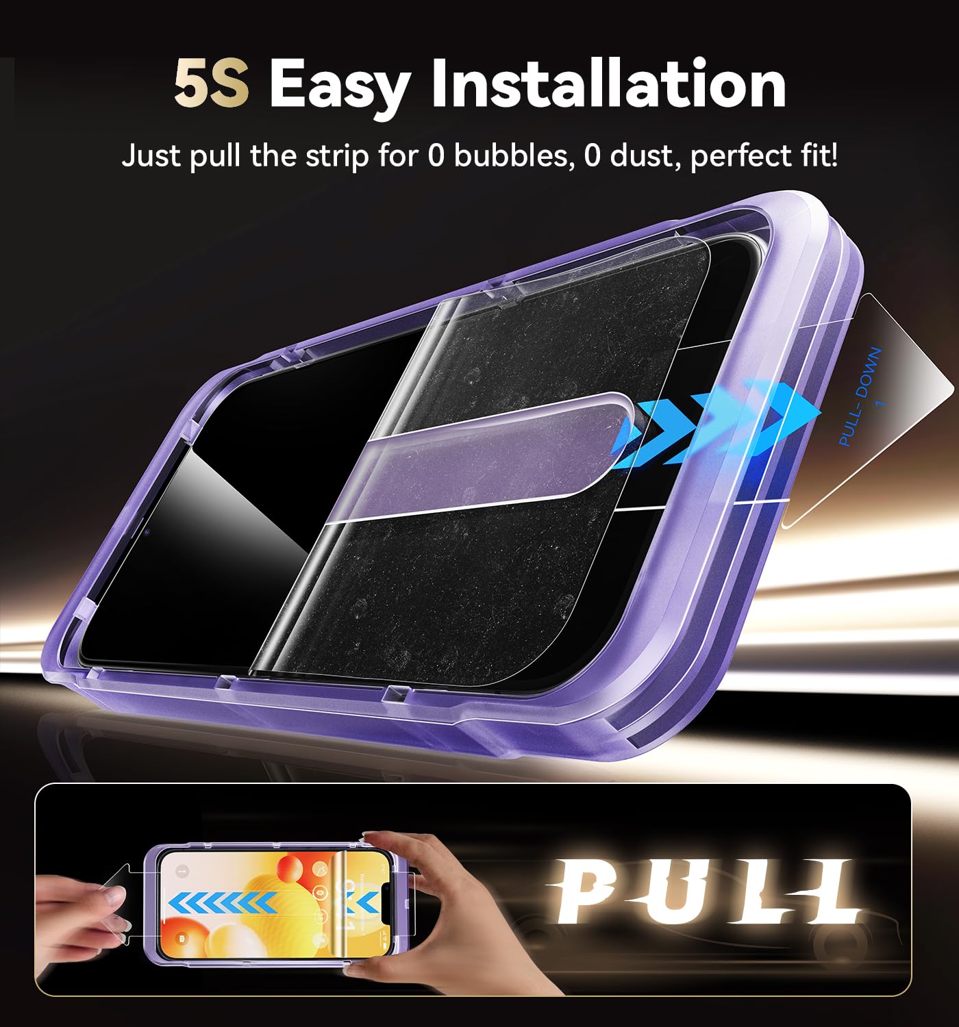 Opxyl Unbreakable 9H+ Glass For Iphone 13 Screen Protector [Military Grade Shatterproof][Full Coverage Protection] Hd Screen Pro