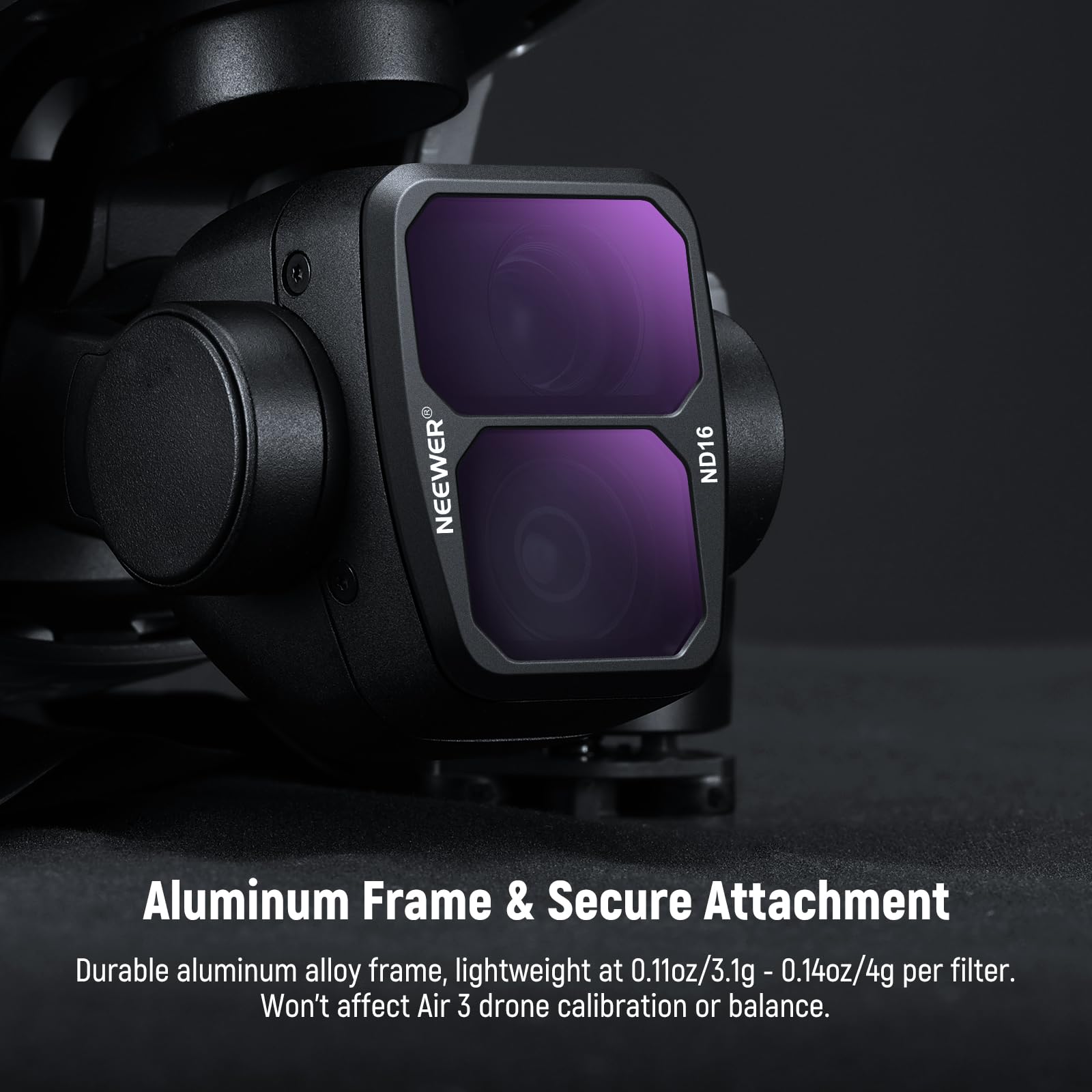 Neewer Nd & Effect Filter Set Compatible With Dji Air 3, 10 Pack Snap On Hd Nd8/Nd16/Nd32/Nd64/Nd128/Nd256 Neutral Density/Cpl P