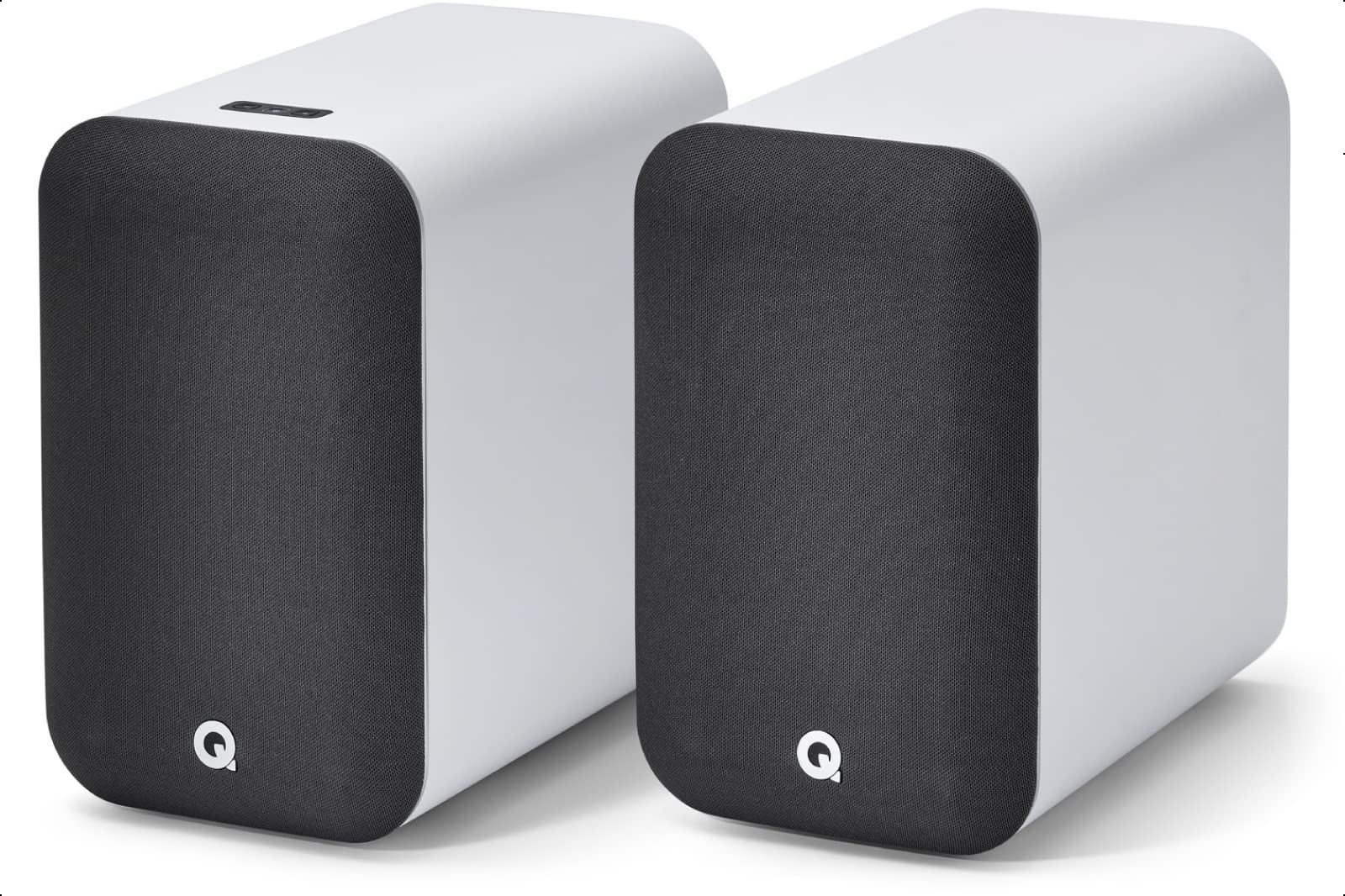 Q Acoustics M20 Bluetooth Speakers Hd Wireless Speakers Music System White   Tweeter 0.9'', Mid Bass/Driver 4.9'', Freq. Respons