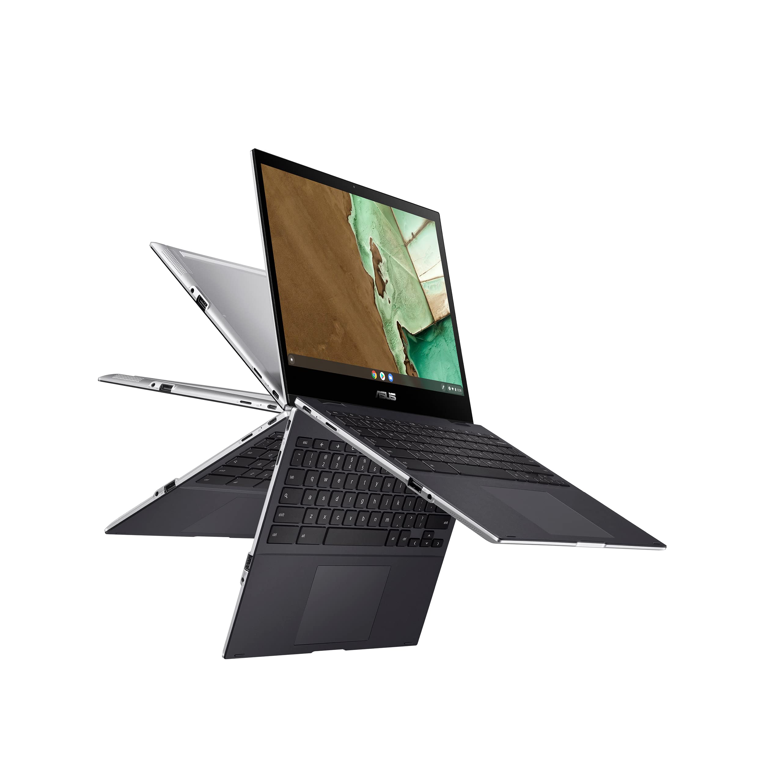 ASUS Chromebook Flip CM3, 12 Touchscreen HD NanoEdge Display, MediaTek Kompanio 820 (8192), Arm NATT MC5 GPU, 64GB eMMC, 4GB RA