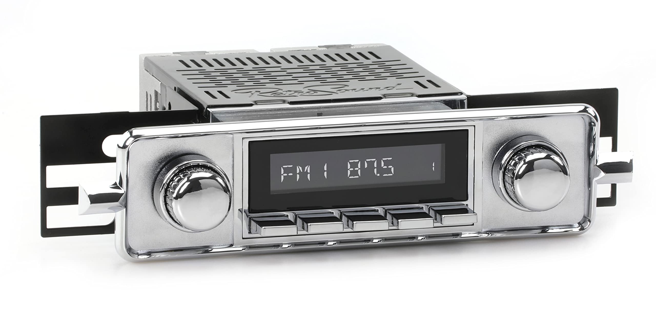 Retro Manufacturing Hc 304 06 76 Hermosa Direct Fit Radio For Classic Vehicle (Face & Buttons And Faceplate)