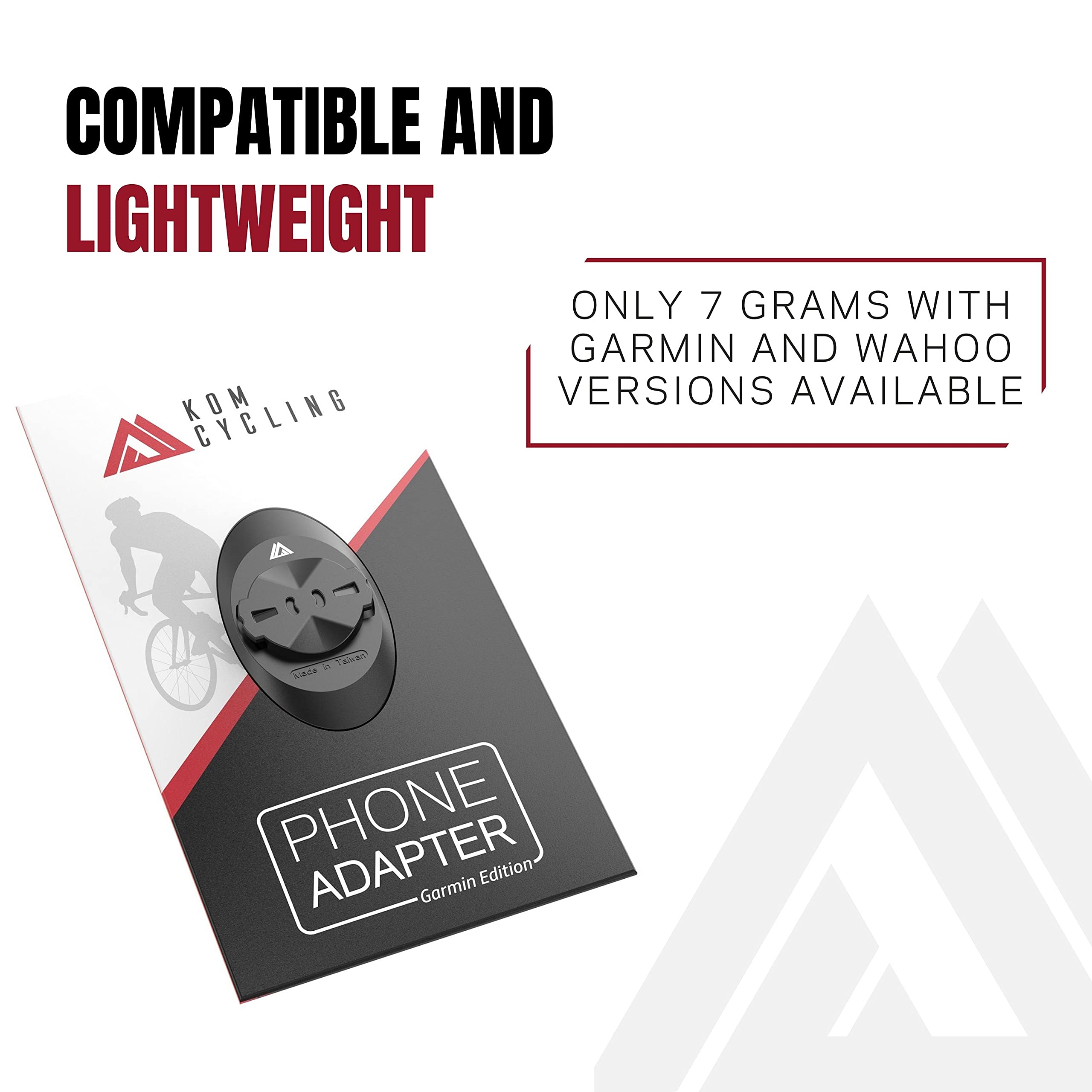 Kom Cycling Garmin Edge Universal Cell Phone Mount Adapter Attach Your Iphone Or Any Smartphone To Any Garmin Bike Mount   Garmi