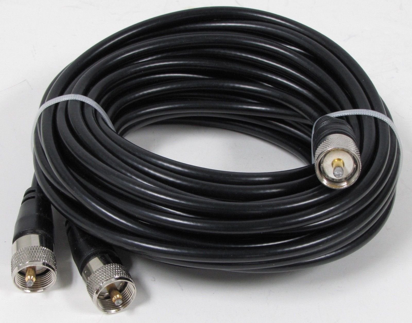 Dual 1500 Watts Antenna Kit, Twin Log 4Ft Antennas, 18Ft Dual Coax, Brackets & Studs