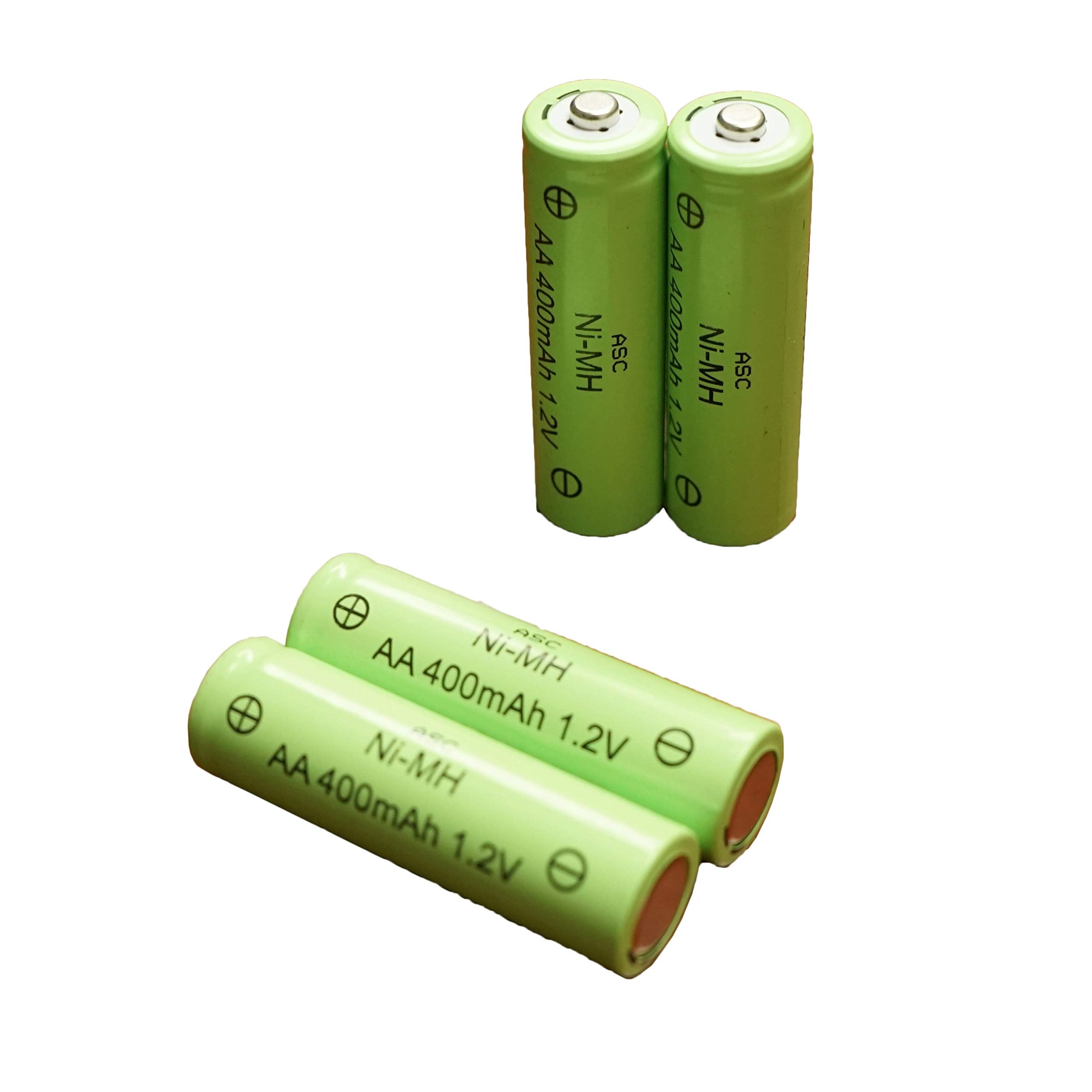 Asc Solar Light Aa Ni Mh Rechargable Batteries (Pack Of 12) (Aa 400Mah)