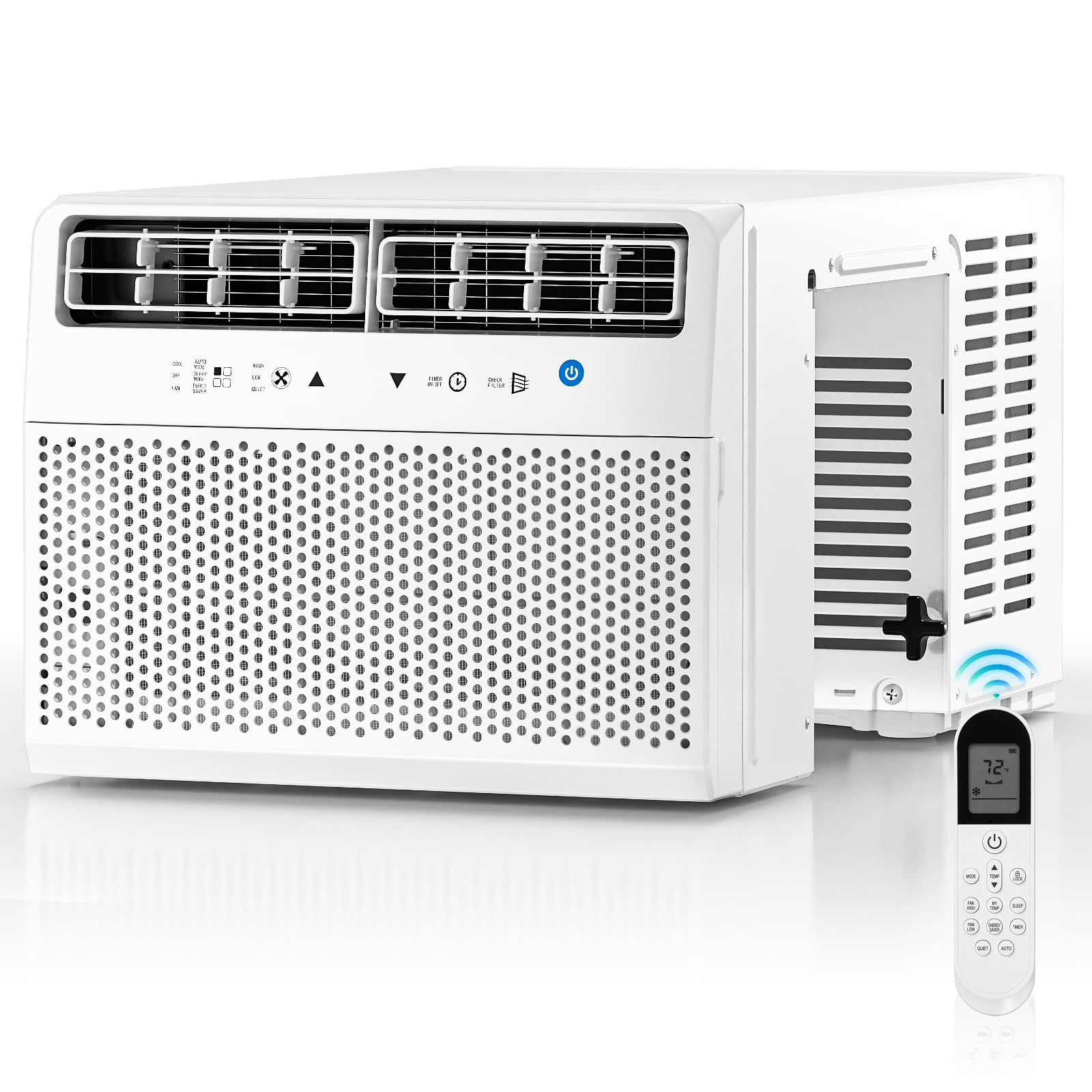 Zafro U Shaped Air Conditioner Window Ac Unit 10000Btu Cools 450 Sq.Ft. For Bedroom,Upgrade Partition Air Outlet,Quiet Operation