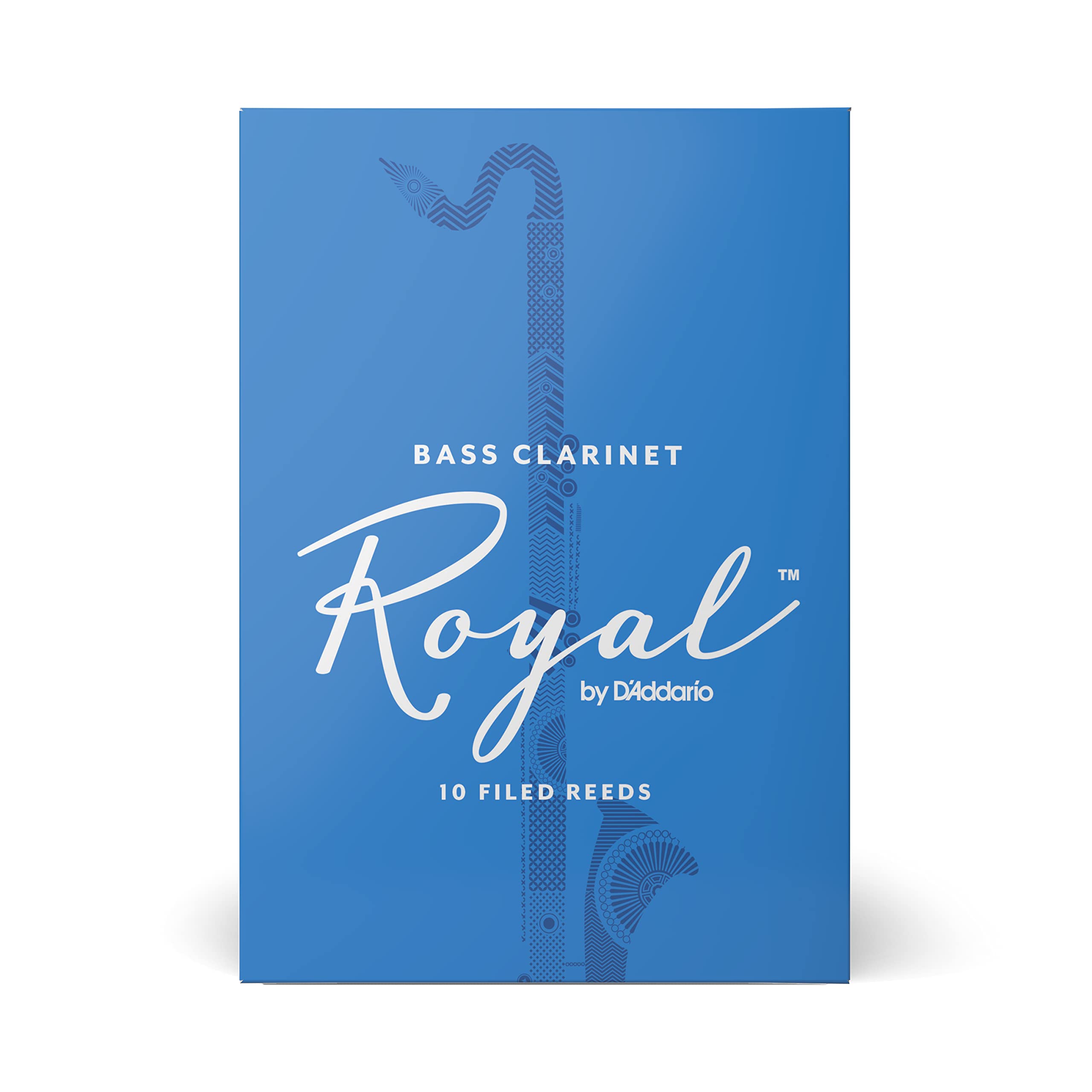 Daddario Woodwinds - Royal Bass Clarinet Reeds - Reeds For Bass Clarinet - Strong Spine - Filed Cut - Strength 2.5