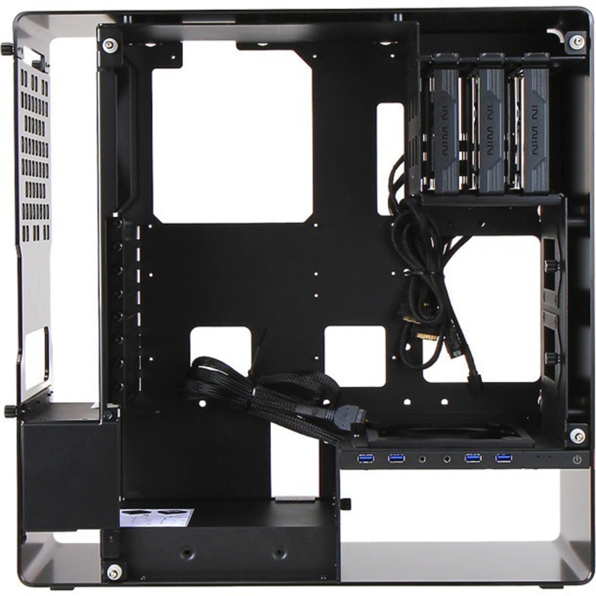 Inwin 904.Plus Black Atx Mid Tower Gaming Computer Case With Tempered Glass