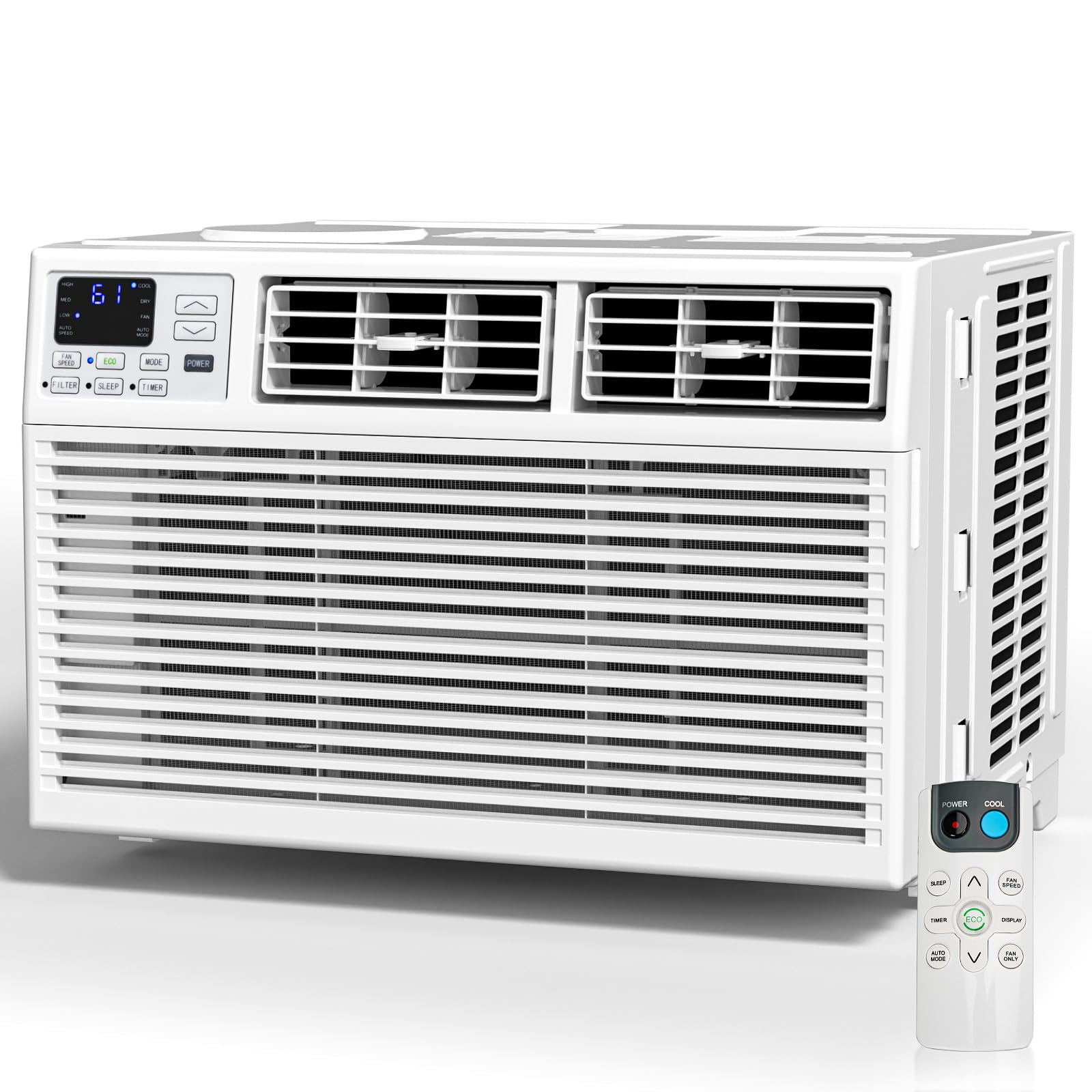 Antarctic Star 8,000 BTU Small Window Air Conditioner AC Unit Cools up to 350 Sq.Ft. with 7 Modes, Ultra-quiet Air Conditioner W