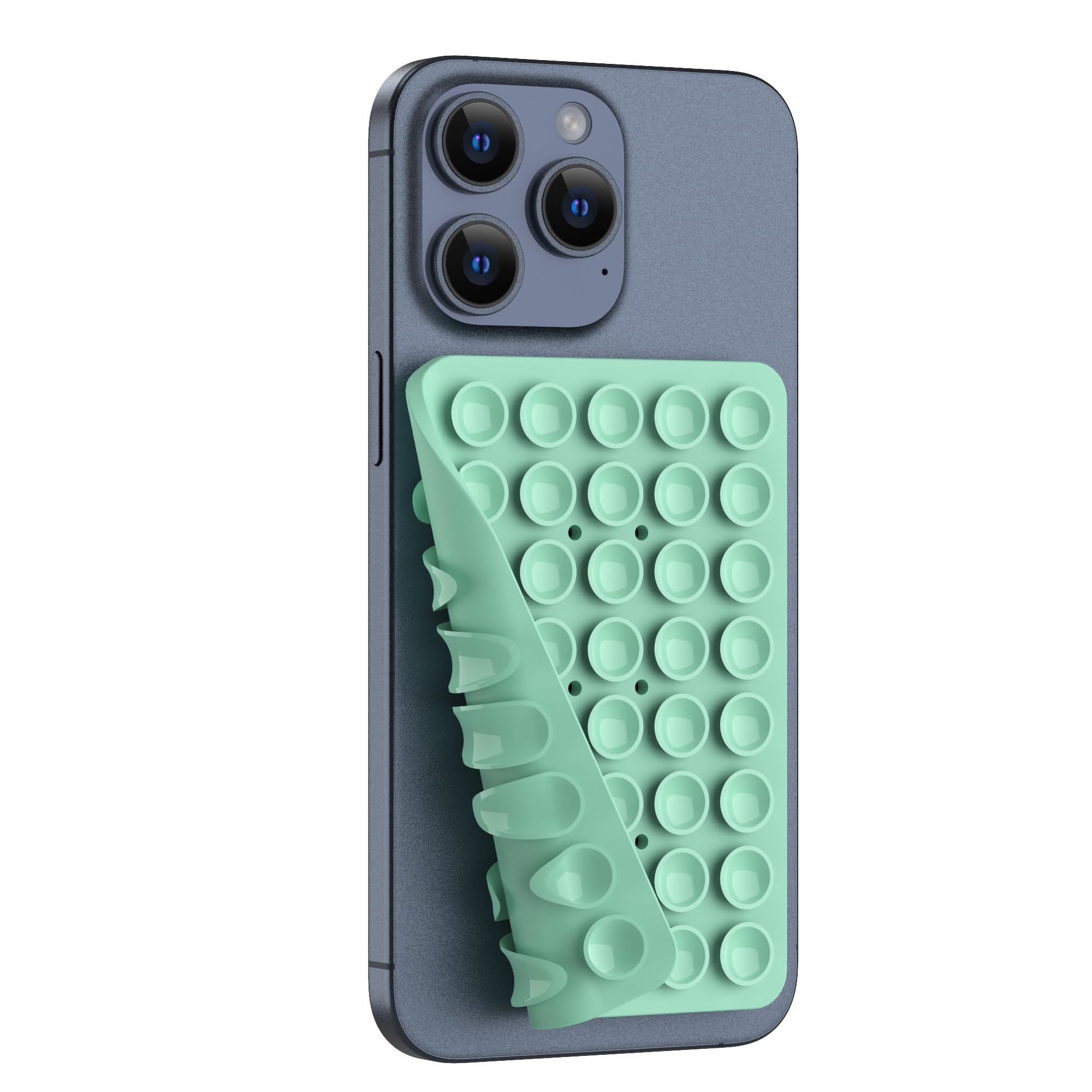 Double Sided Silicone Suction Phone Holder Mount, Silicon Accessory For Iphone And Android, Hands-Free Mirror Shower Phone Holde