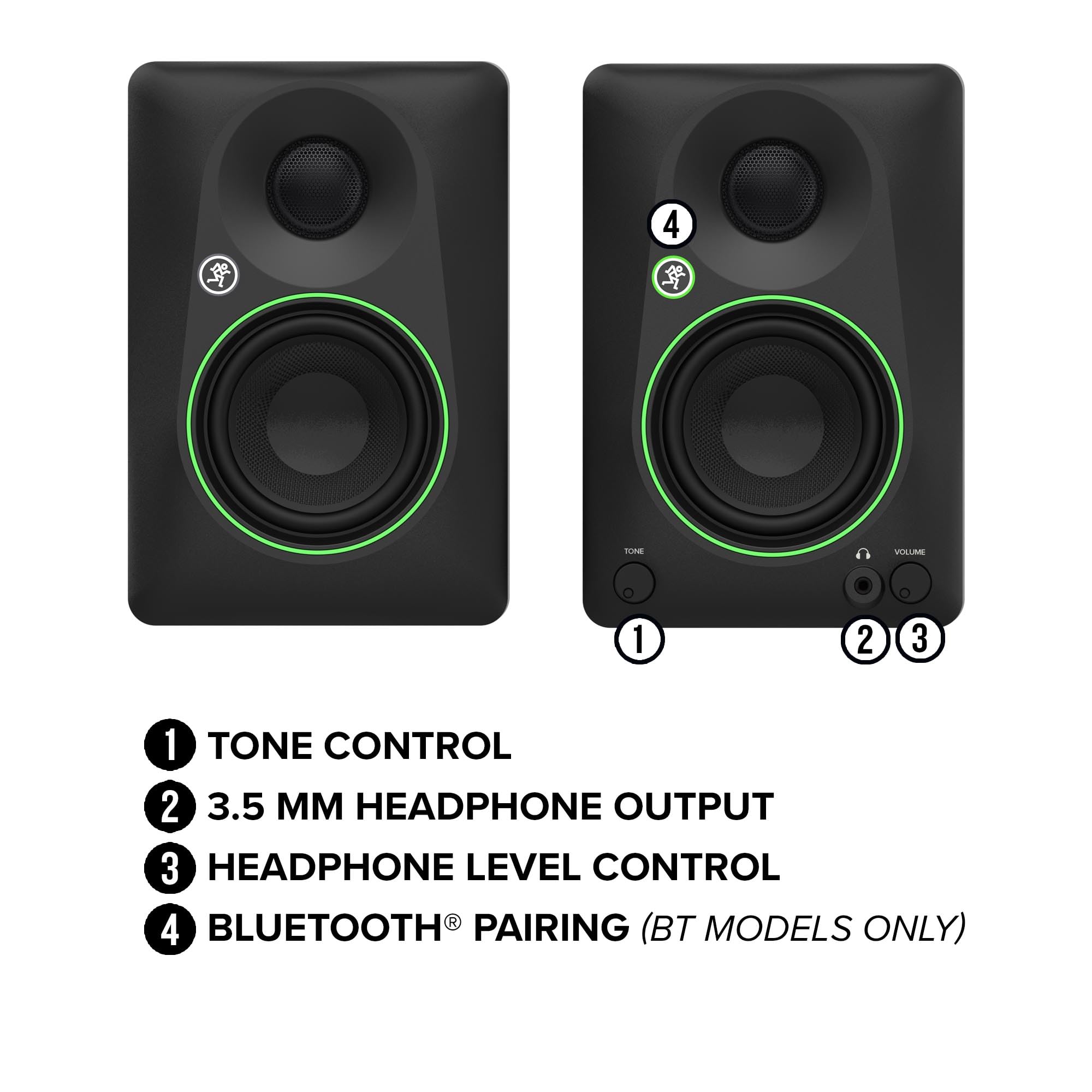 Mackie Cr4.5 4.5 Inch Powered Studio Monitors