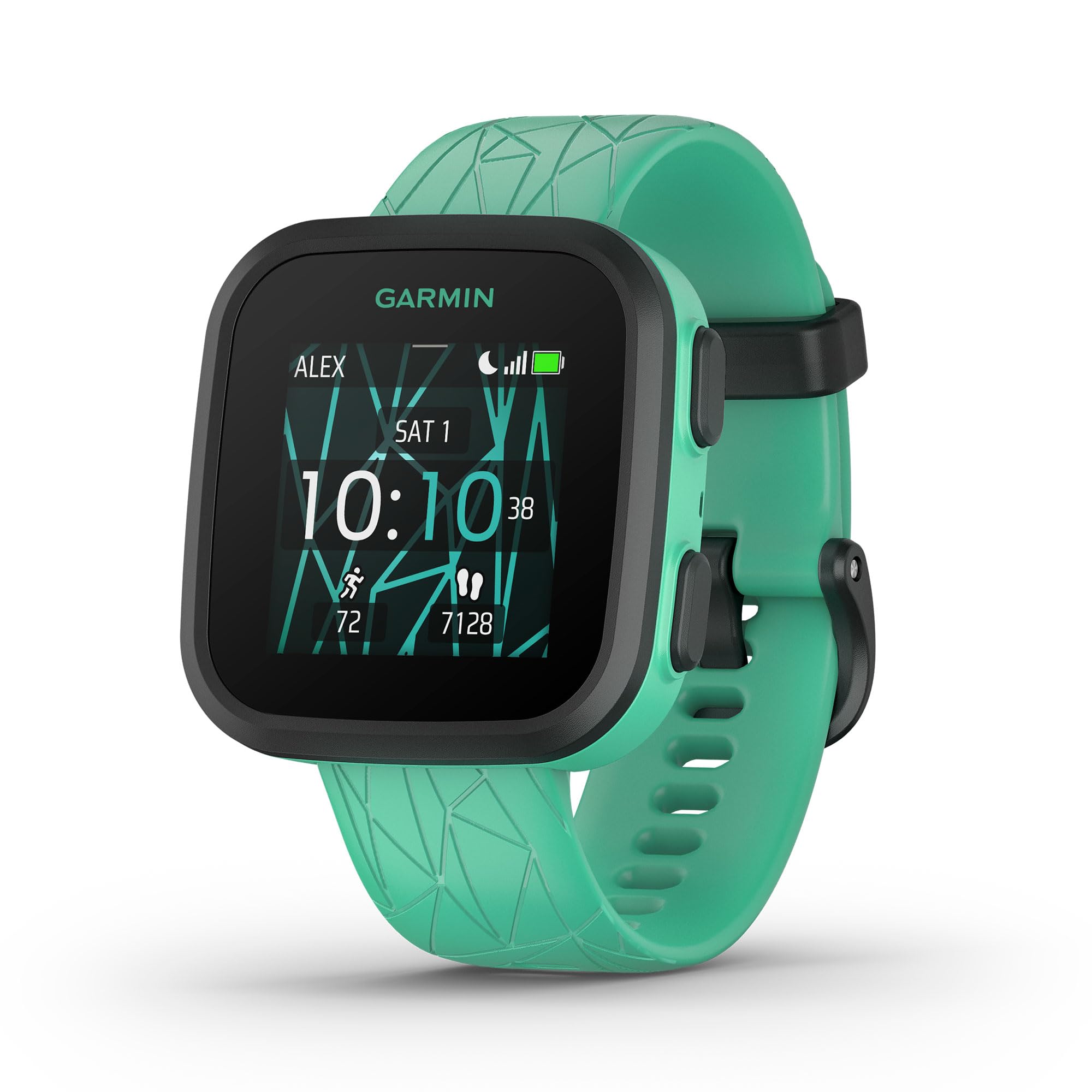Garmin Bounce, Kids Smartwatch, Two-Way Text and Voice Messaging, Location Tracking, Green Burst