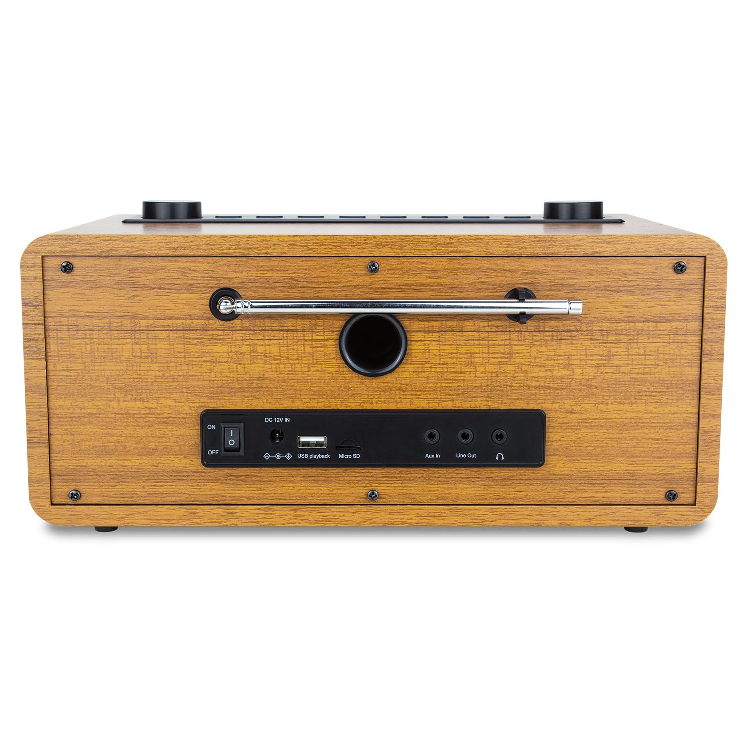 Ocean Digital Wr-860 Fm Wi-Fi Internet Radio With Stereo Speakers, Alarm Clock, Sleep Timer, Line Out, Aux In, Stress Relief, Re