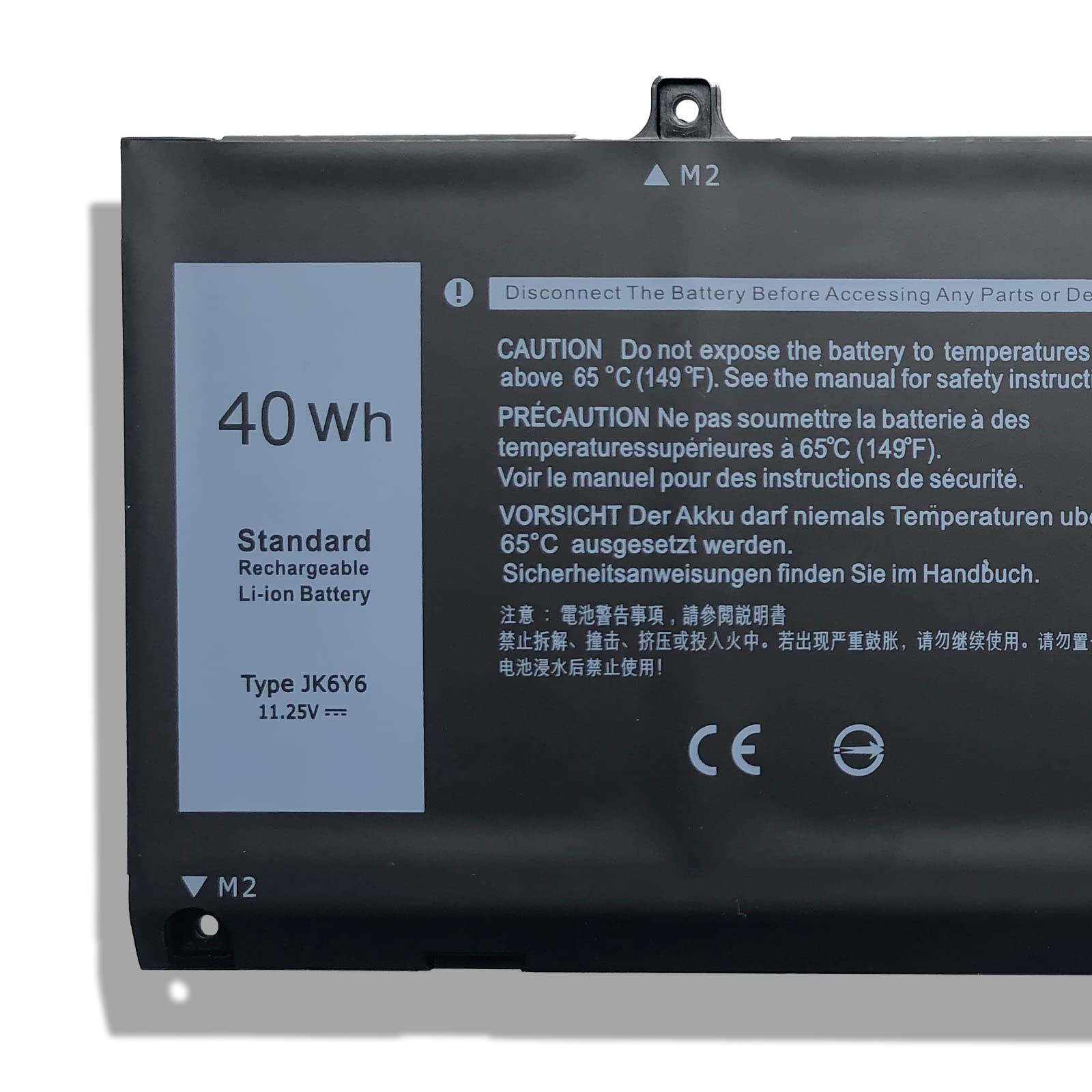 Ouwee Jk6Y6 Laptop Battery Compatible With Dell Latitude 3410 3510 Vostro 5300 5401 5501 Inspiron 5300 5401 5408 5501 5508 5400