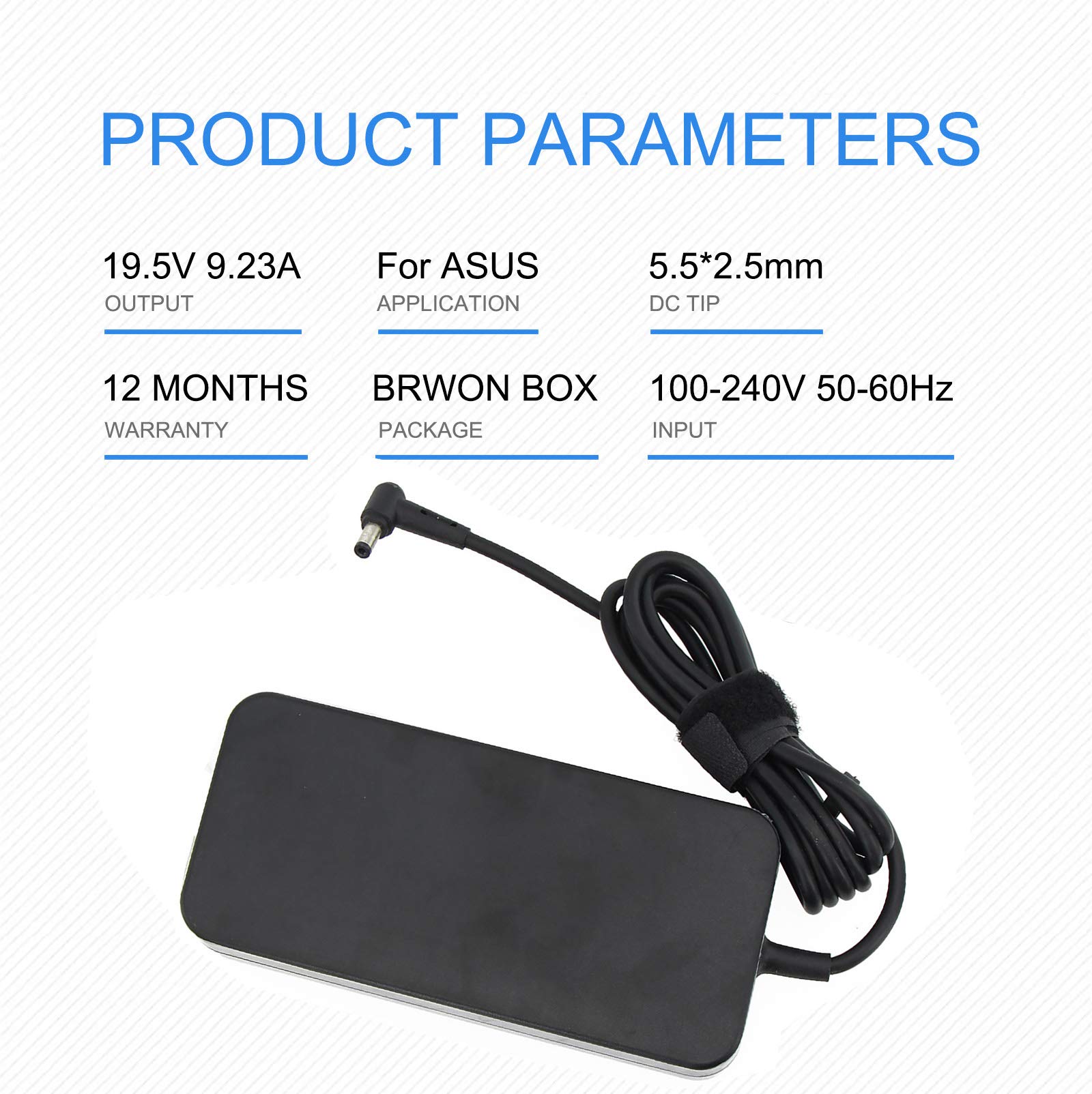 19.5V 9.23A 180W Laptop Charger For Asus Rog G750Jm G751Jm G750Js G75 G75Vw G75Vx Gl502Vt G750Jw G750Jm G750Jx G751Jl G751Jm G75